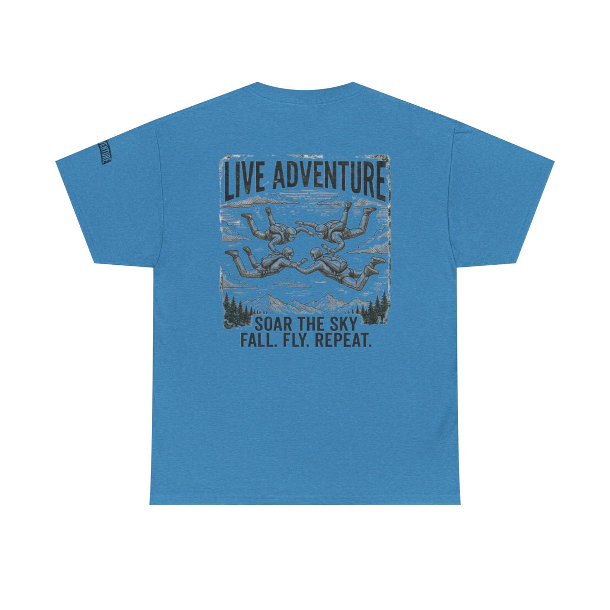Color: Heather Sapphire | Live Adventure - Skydive Premium Graphic Tee