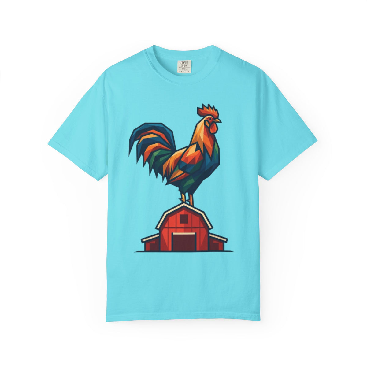 "Barnyard Rooster" Unisex Garment-Dyed Tee