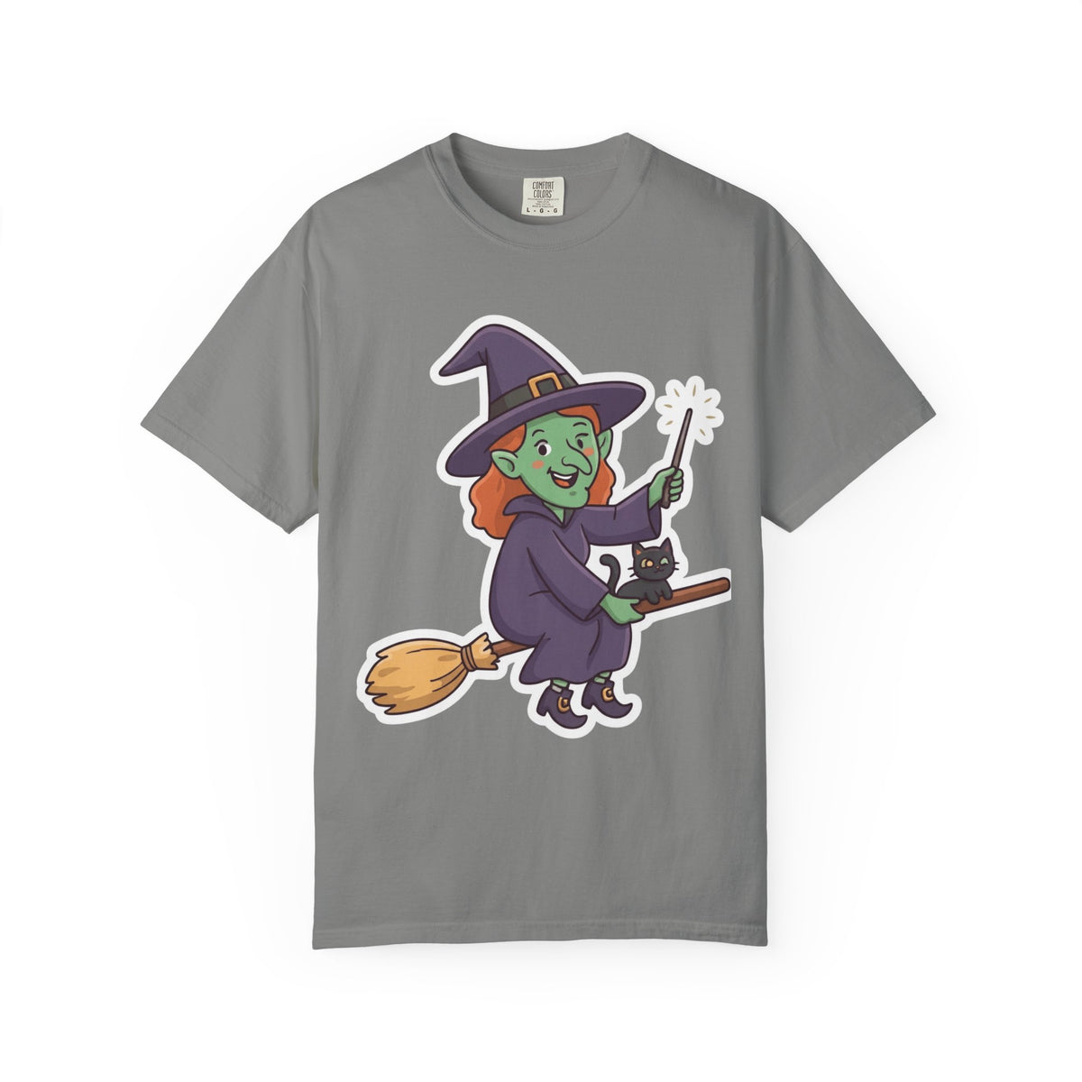 Color: Granite | Witch Unisex Garment-Dyed Tee