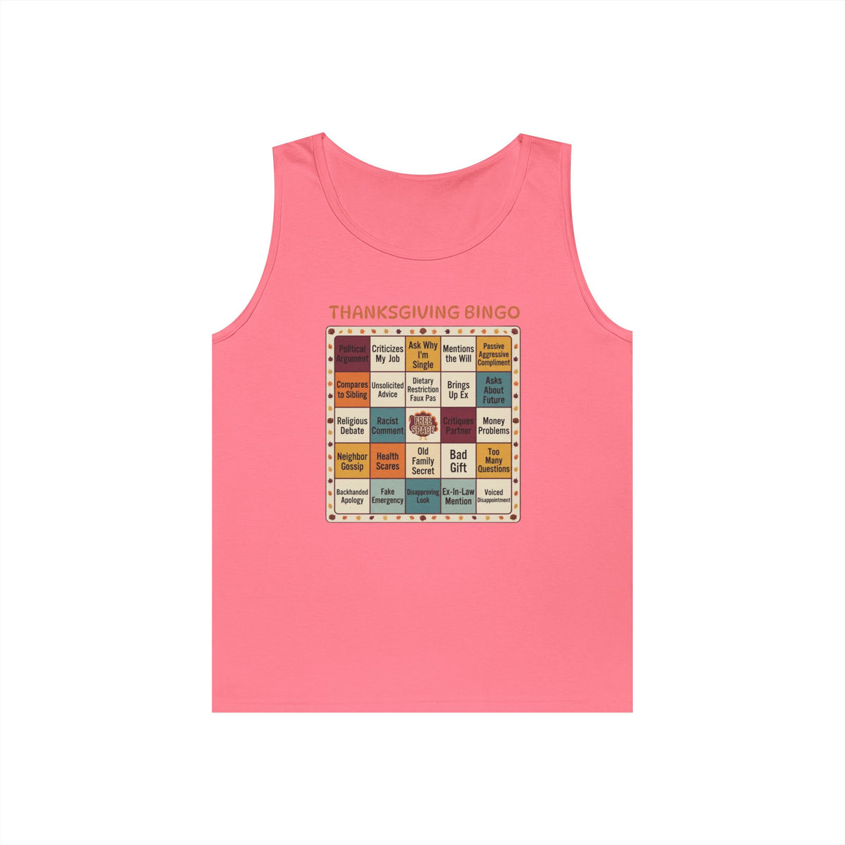 "Thankgiving Bingo" Tank Top
