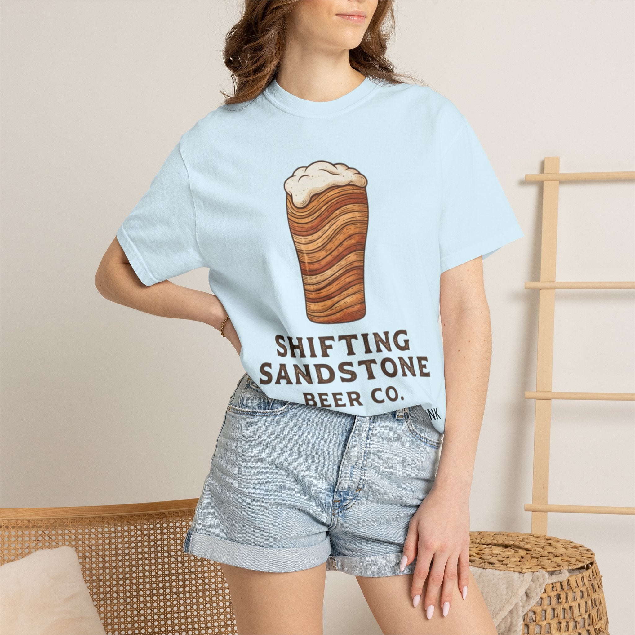 "Shifting Sandstone Beer Co." Unisex Garment-Dyed Tee