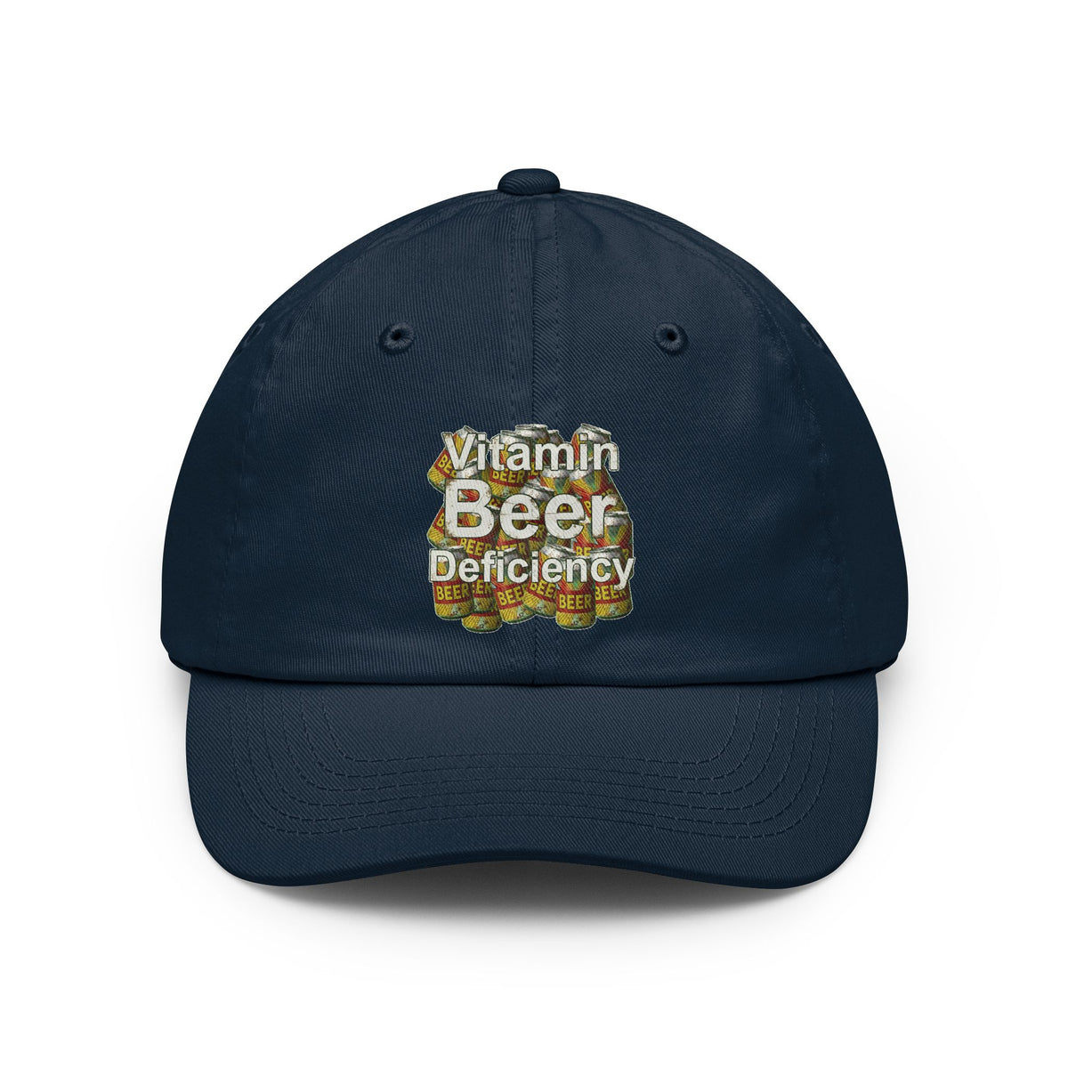 Color: Navy | Vitamin Beer: My Daily Dose | Dad Hat — AttitudeShirts