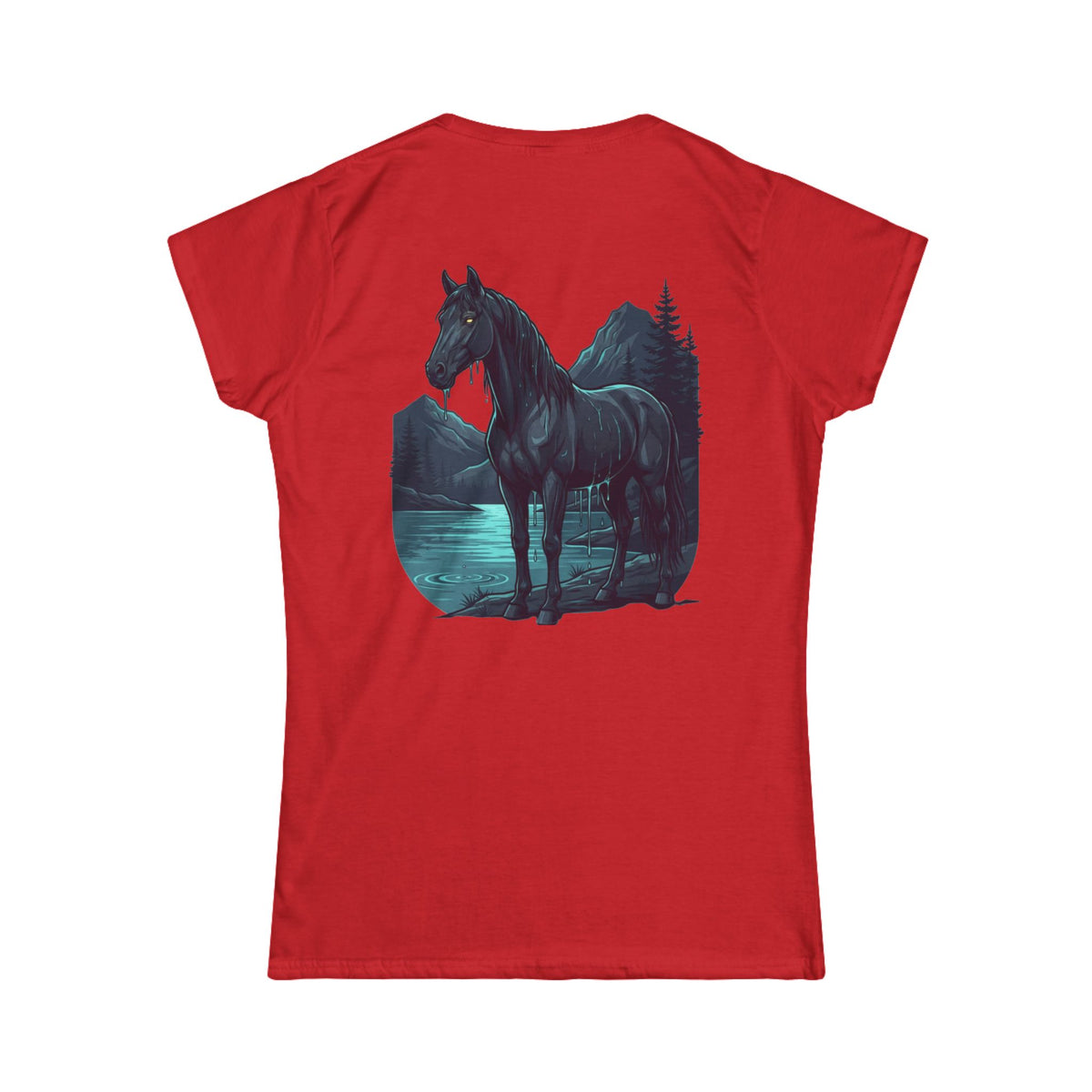 Color: Red | Kelpie (Scottish Folklore) Women's Tee
