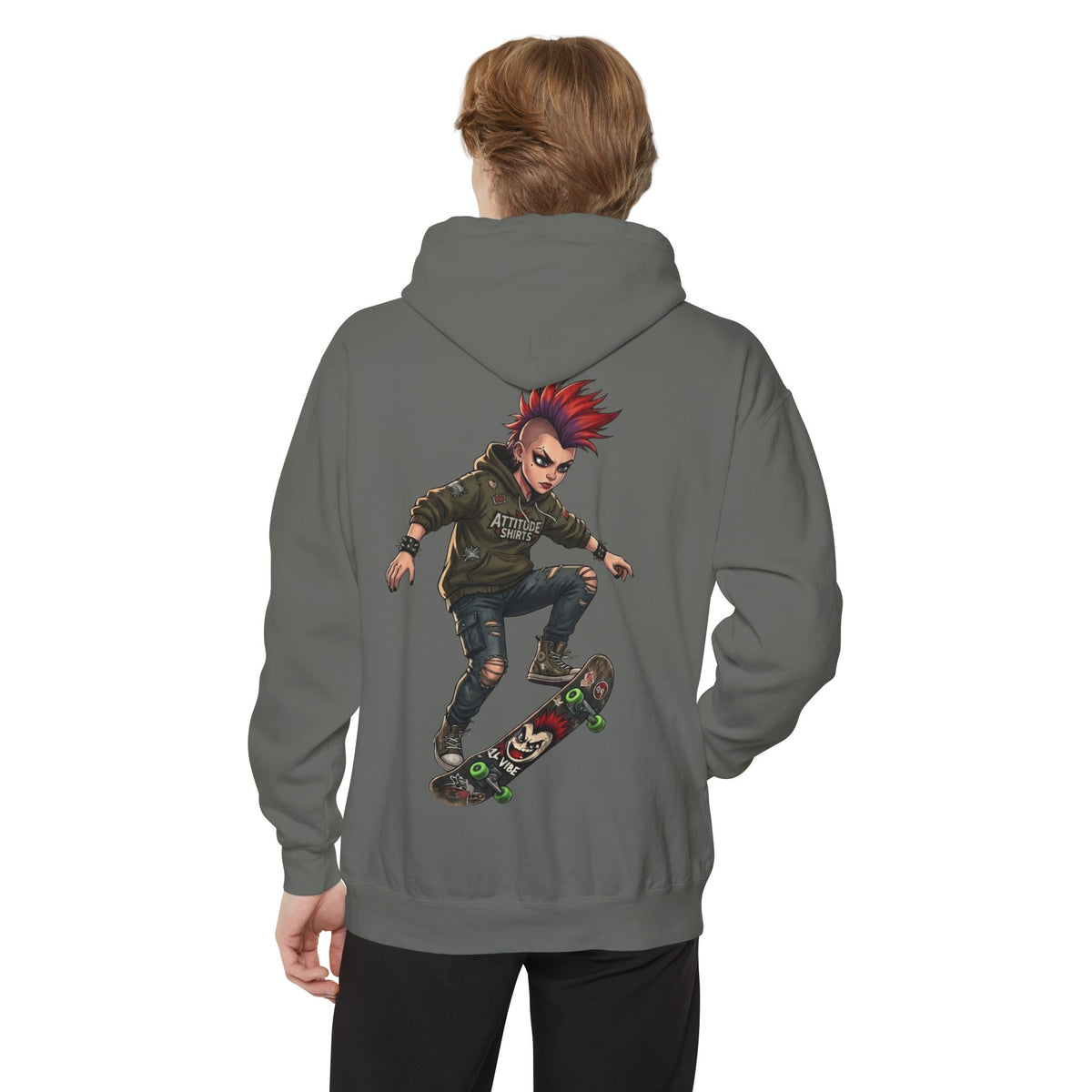 Color: Grey | Riot Garment-Dyed Hoodie