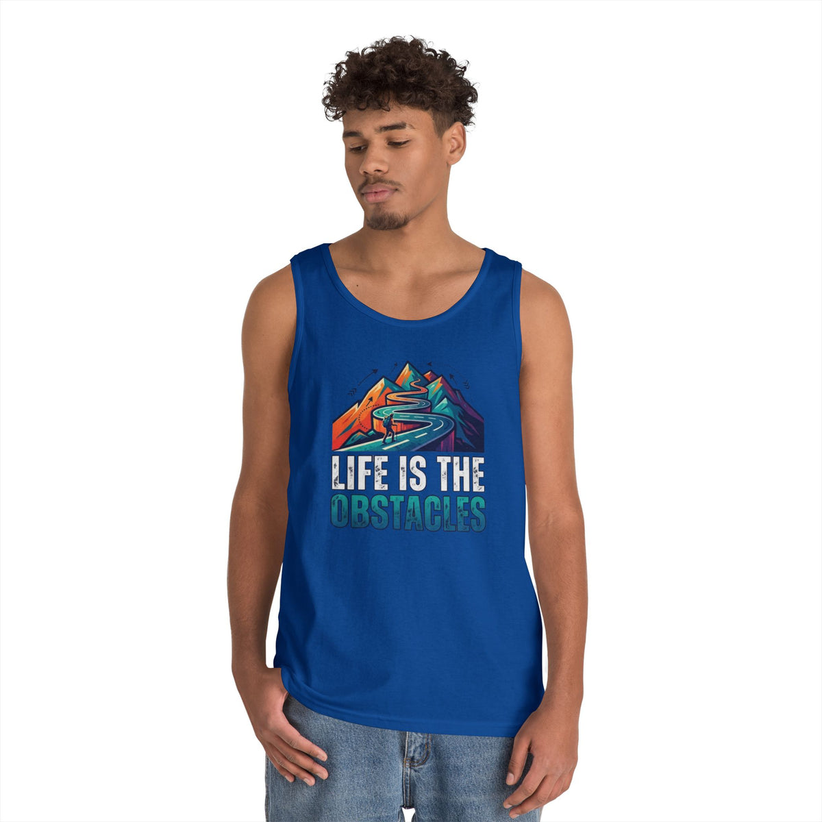Color: Royal | Life Is The Obstacles Tank Top