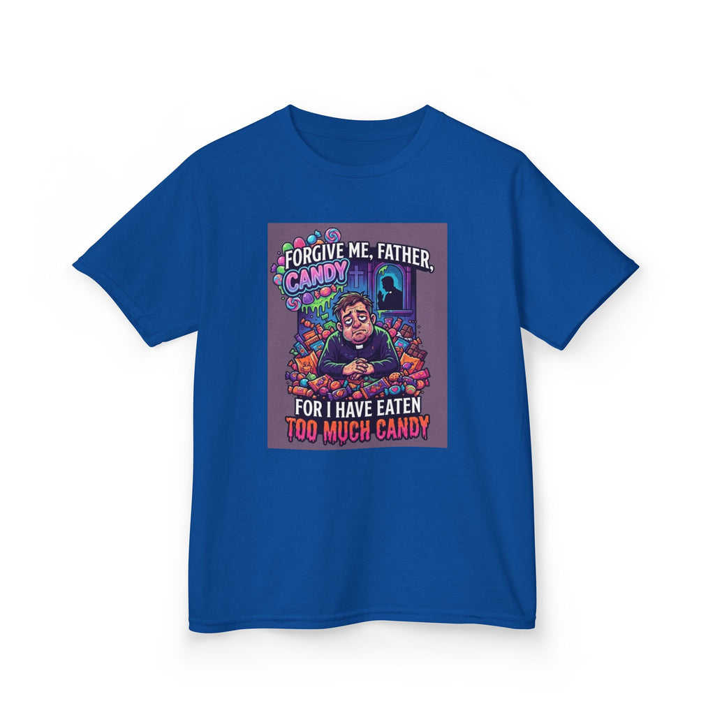 "Forgive Me Father Too Much Candy" Kids Tee