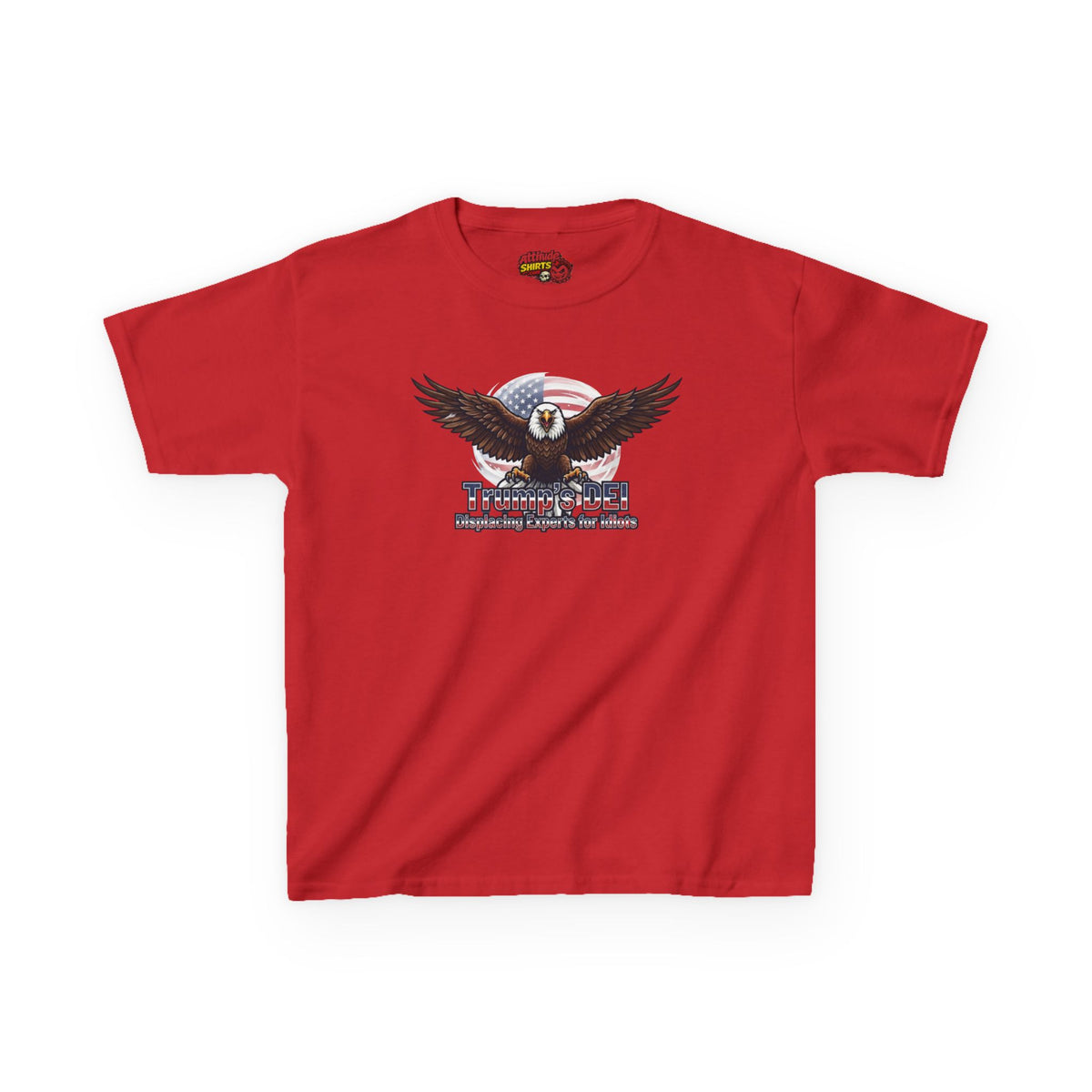 Color: Red | Trumps DEI Kids Tee
