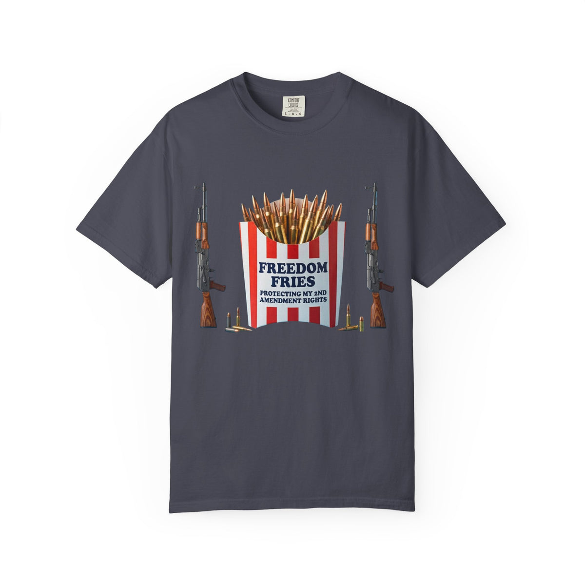 Color: Navy | Freedom Fries Unisex Garment-Dyed Tee
