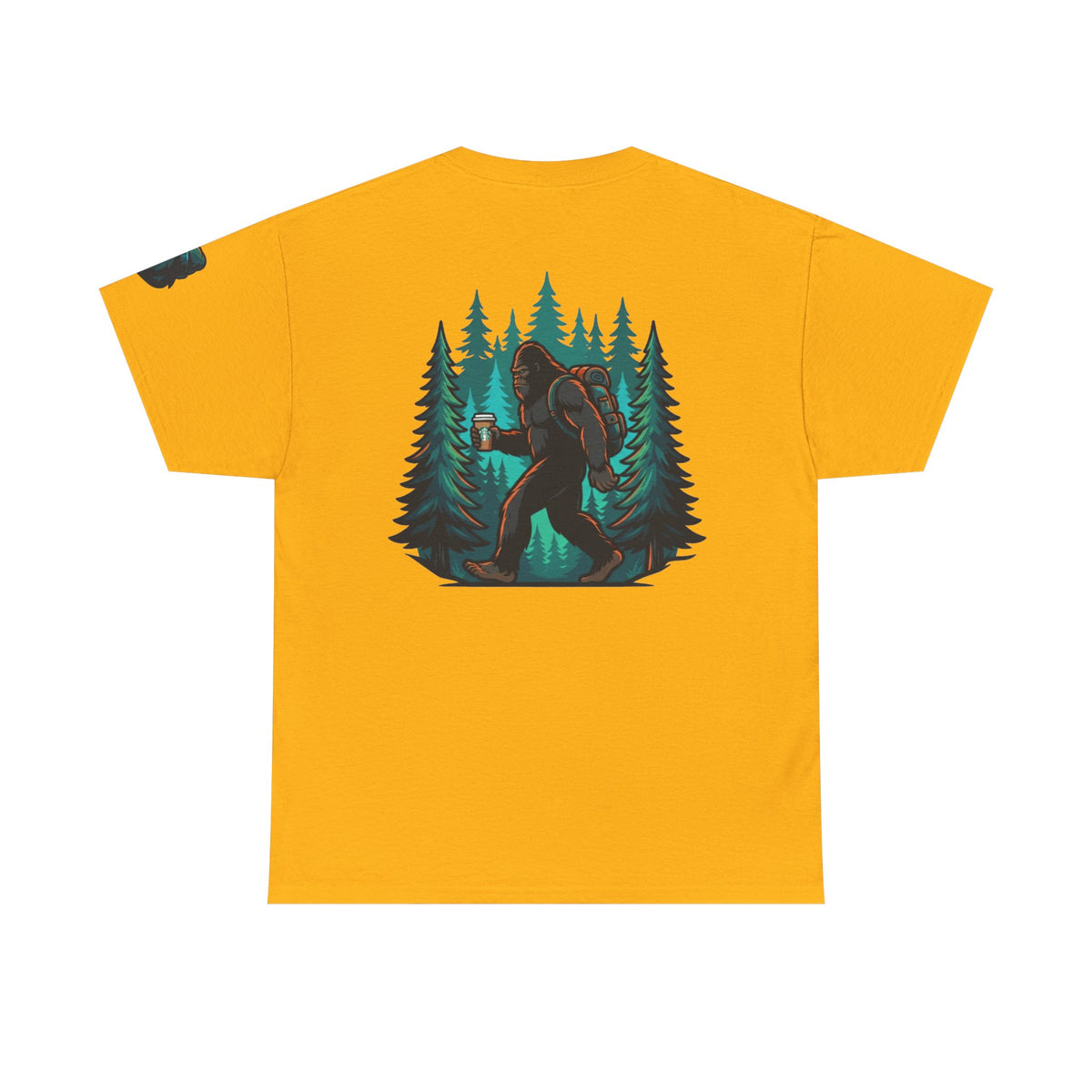Color: Gold | Bigfoot-Sasquatch (North America) Premium Graphic Tee