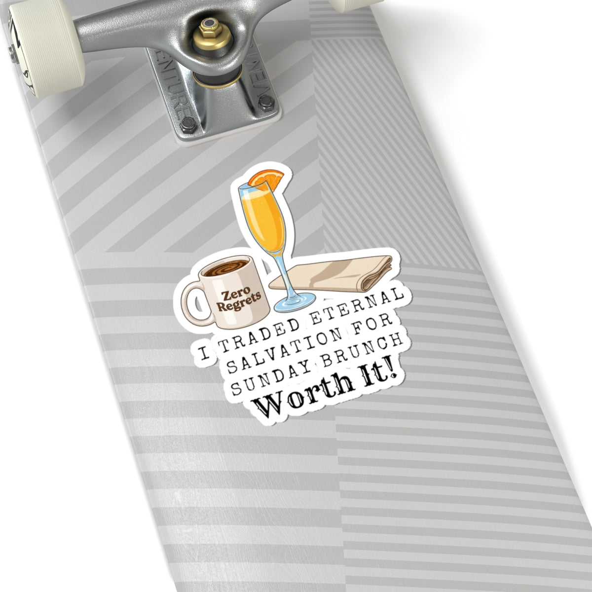 Brunch So Hard | Kiss-Cut Sticker — AttitudeShirts
