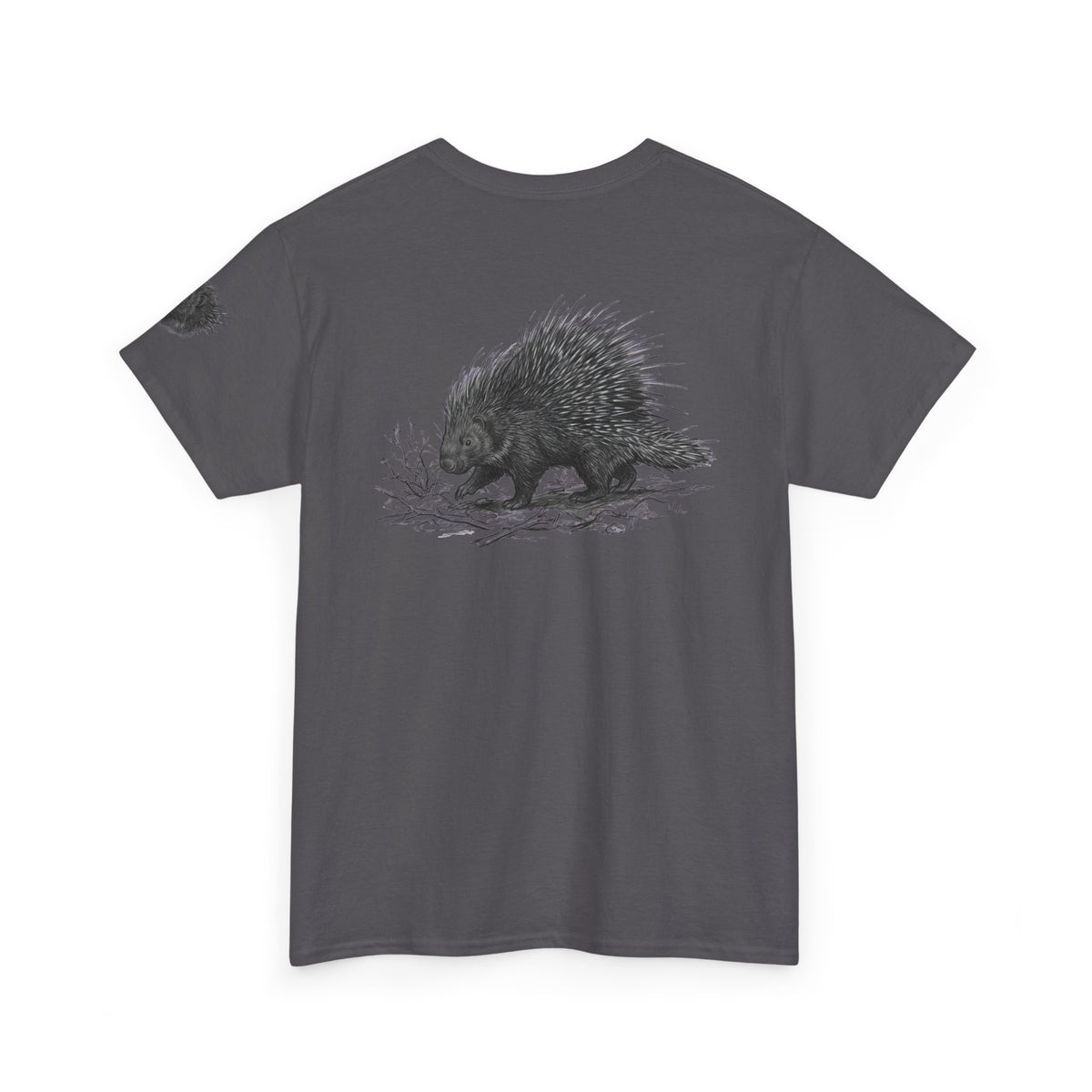 "Pencil Sketch Art Porcupine" Premium Graphic Tee
