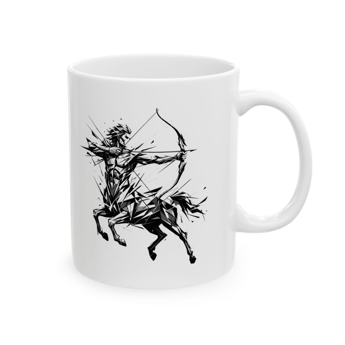"Sagittarius The Archer Centaur" White Ceramic Mug