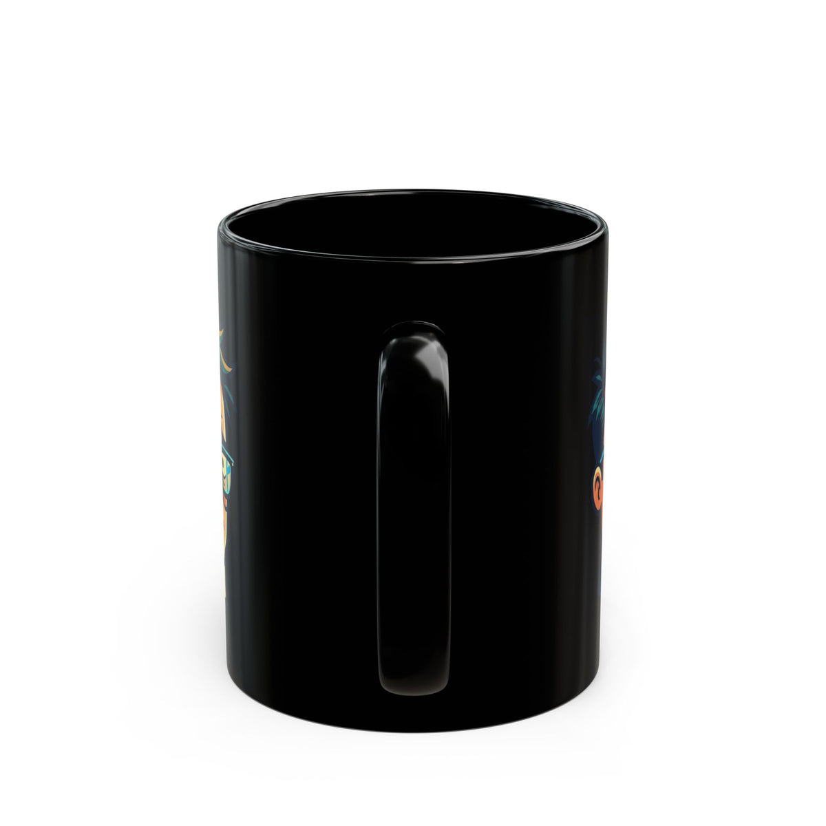 "Responsible Adult Costume" Black Ceramic Mug — Graphic