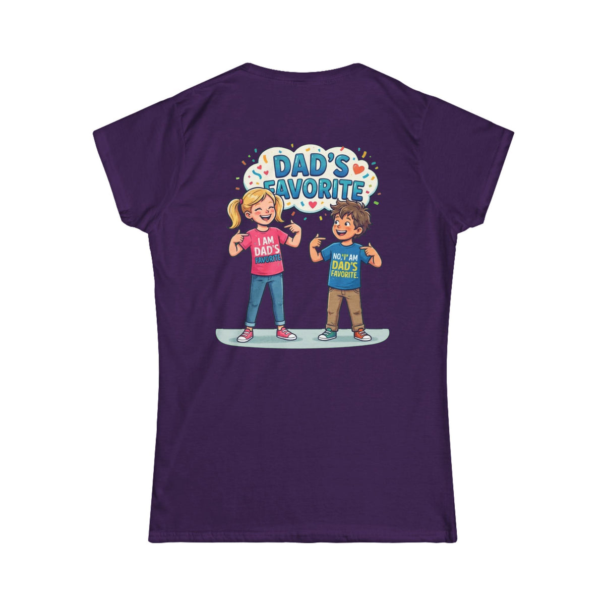 Color: Purple | Dad's Favorite Women's Tee