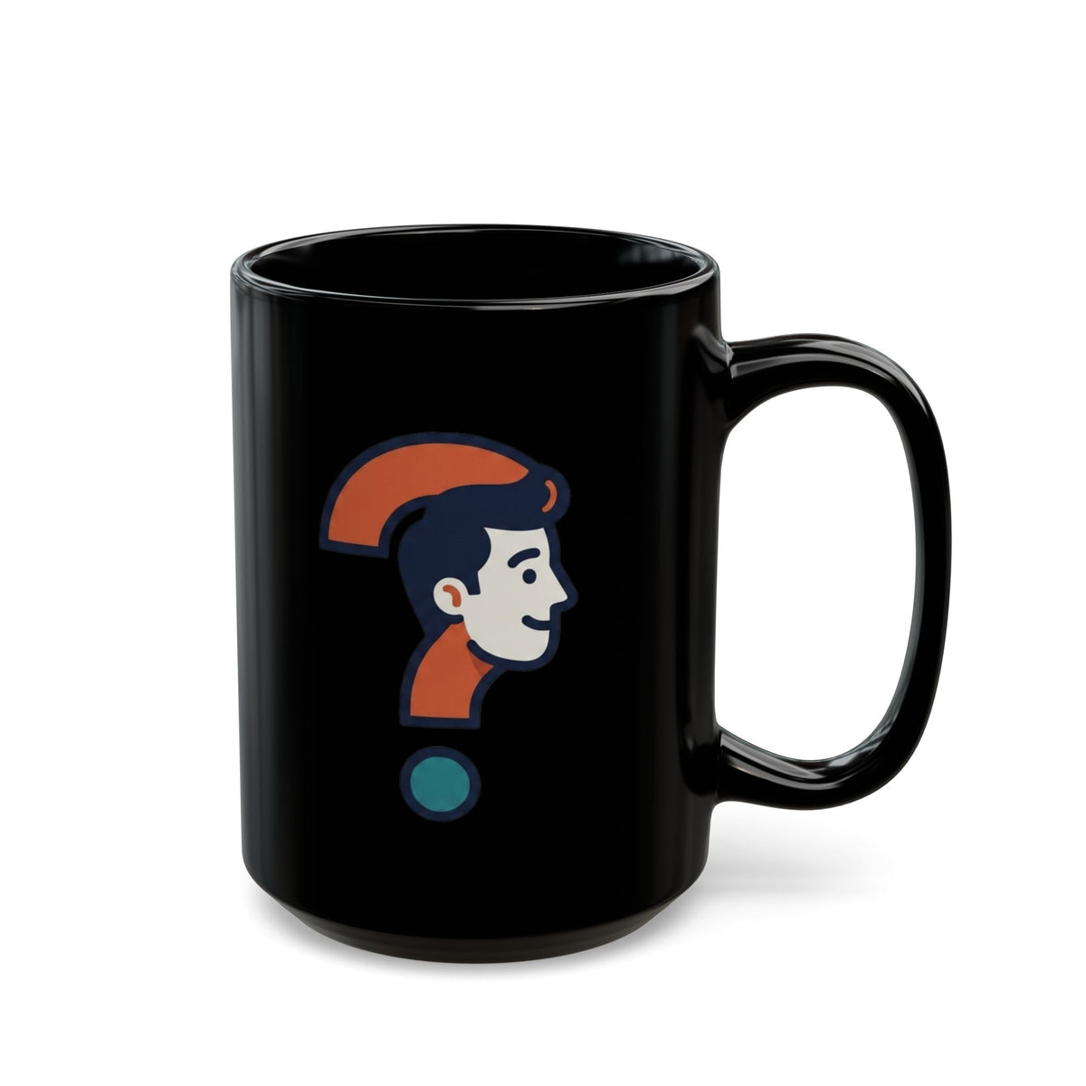 "Main Character Energy" Black Ceramic Mug — Graphic