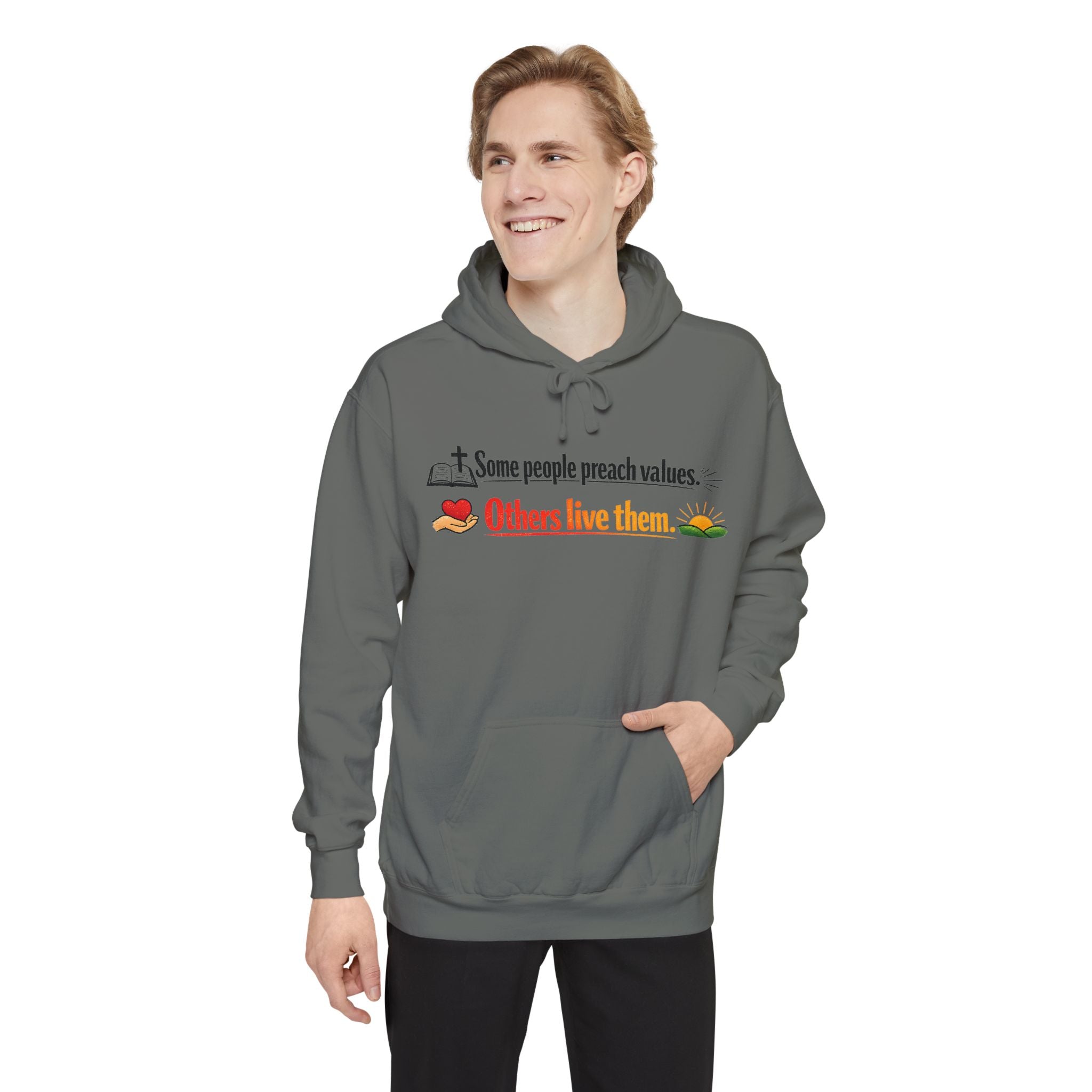 Actually Live It | Garment-Dyed Hoodie — AttitudeShirts