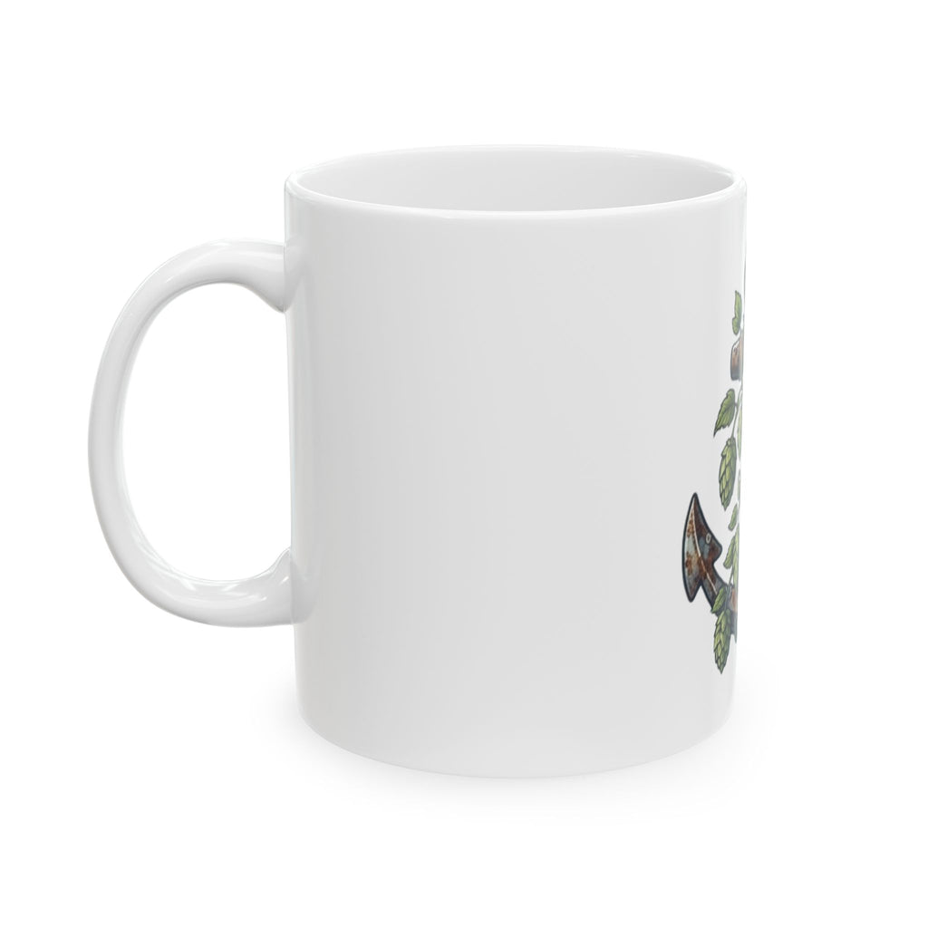 "Rusty Anchor Brewing" White Ceramic Mug — Graphic