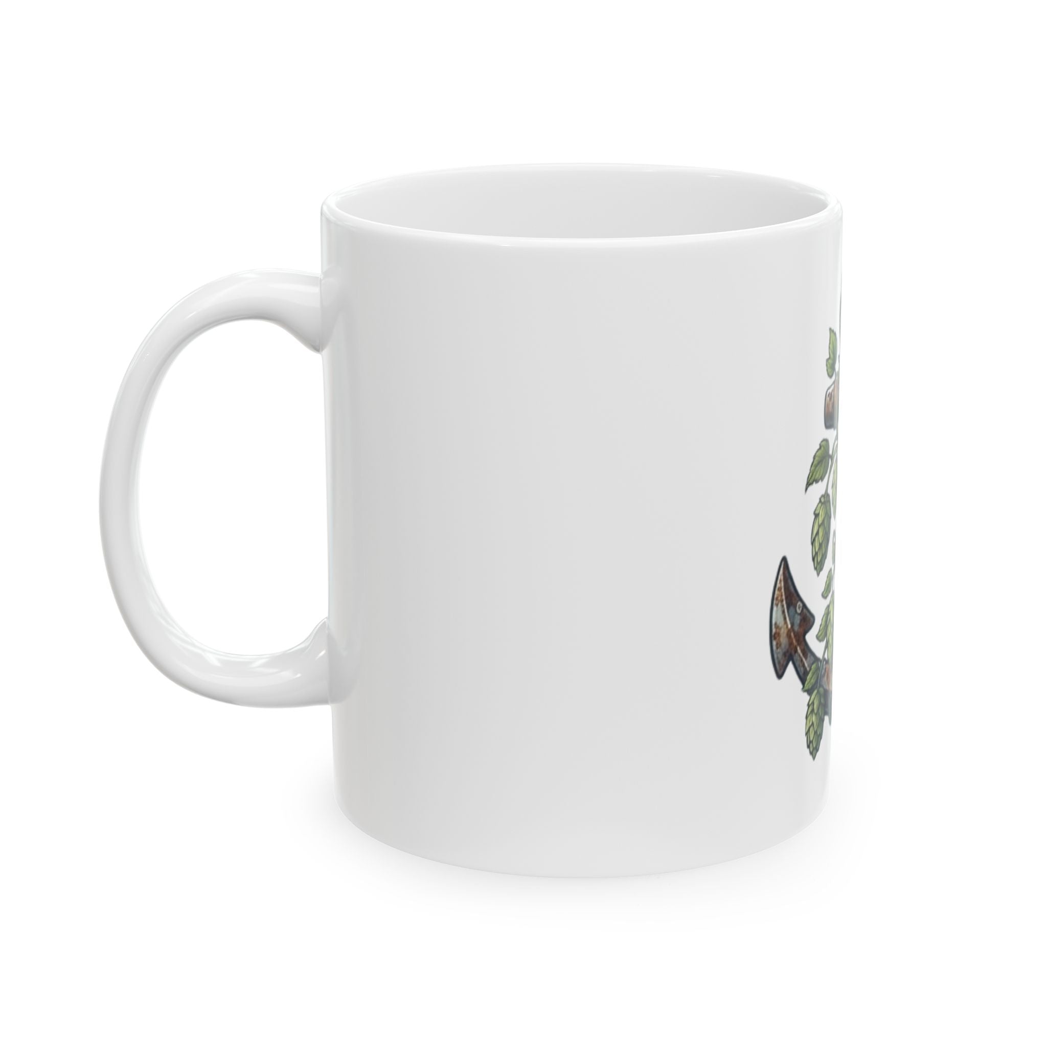 "Rusty Anchor Brewing" White Ceramic Mug — Graphic