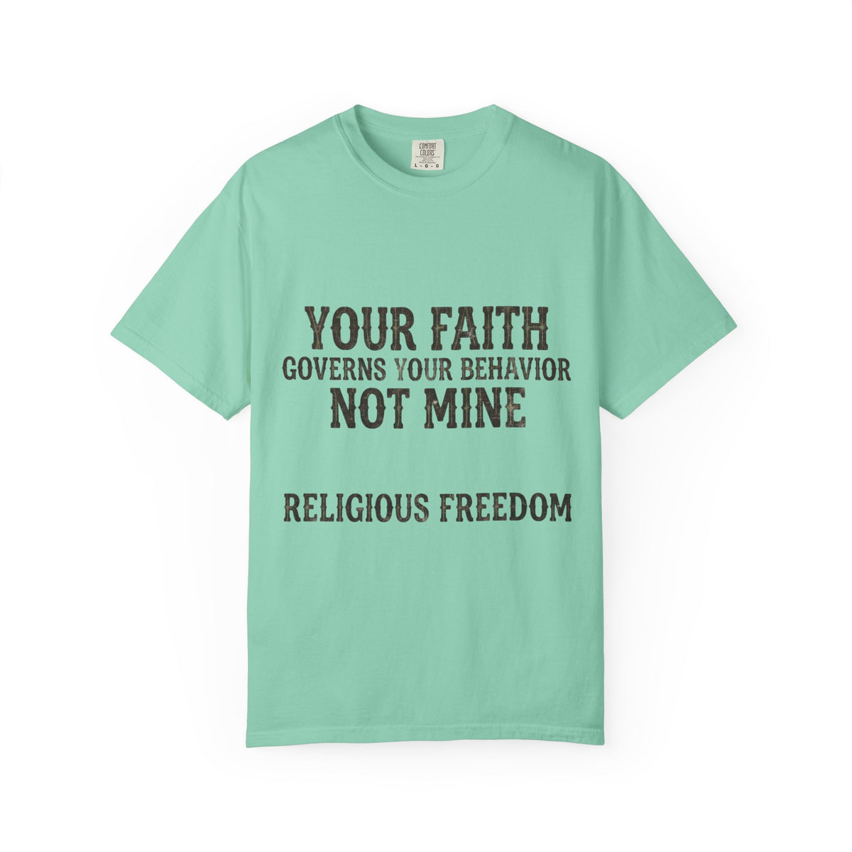 Color: Island Reef | Religious Freedom Unisex Garment-Dyed Tee