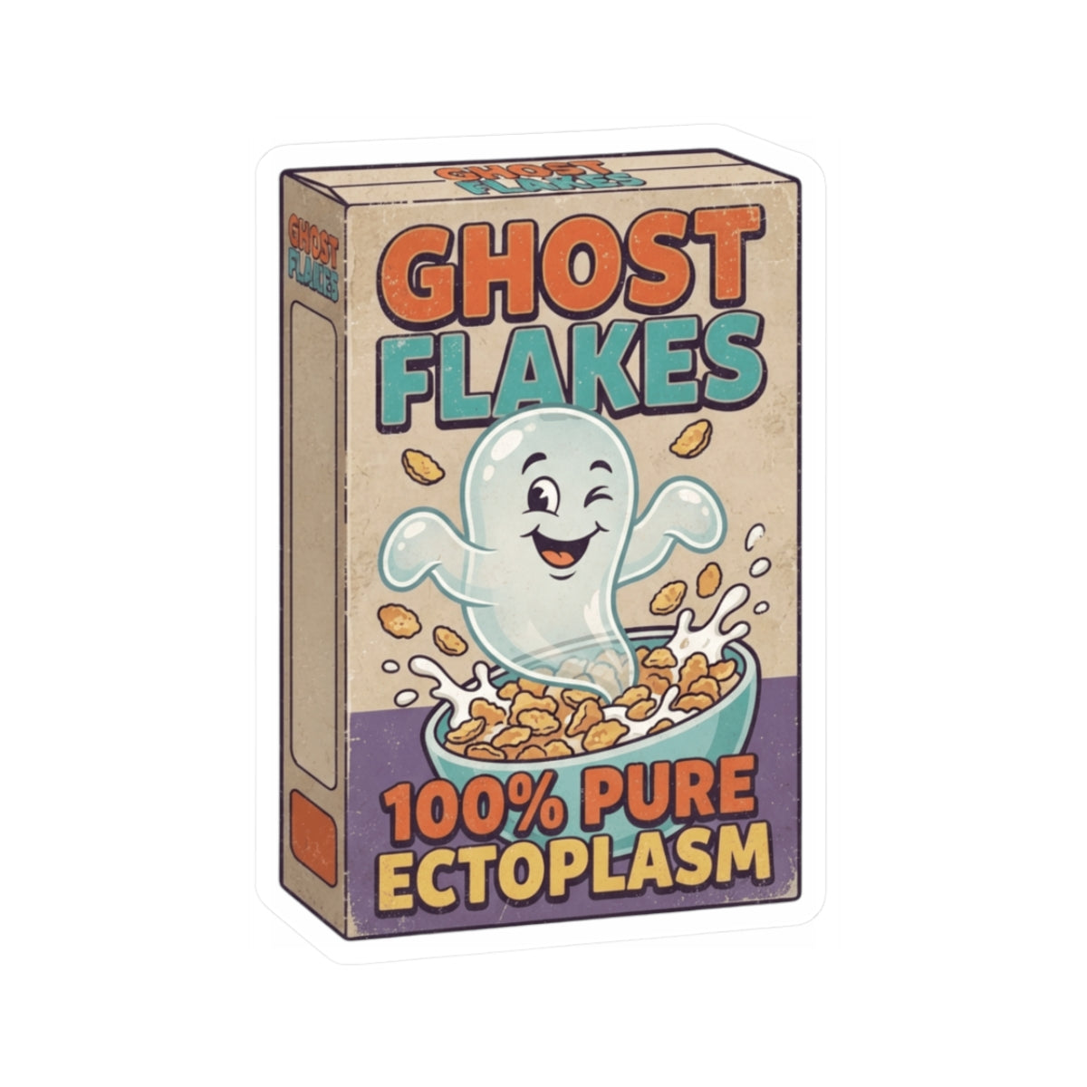 "Ghost Flakes" Sticker — Main