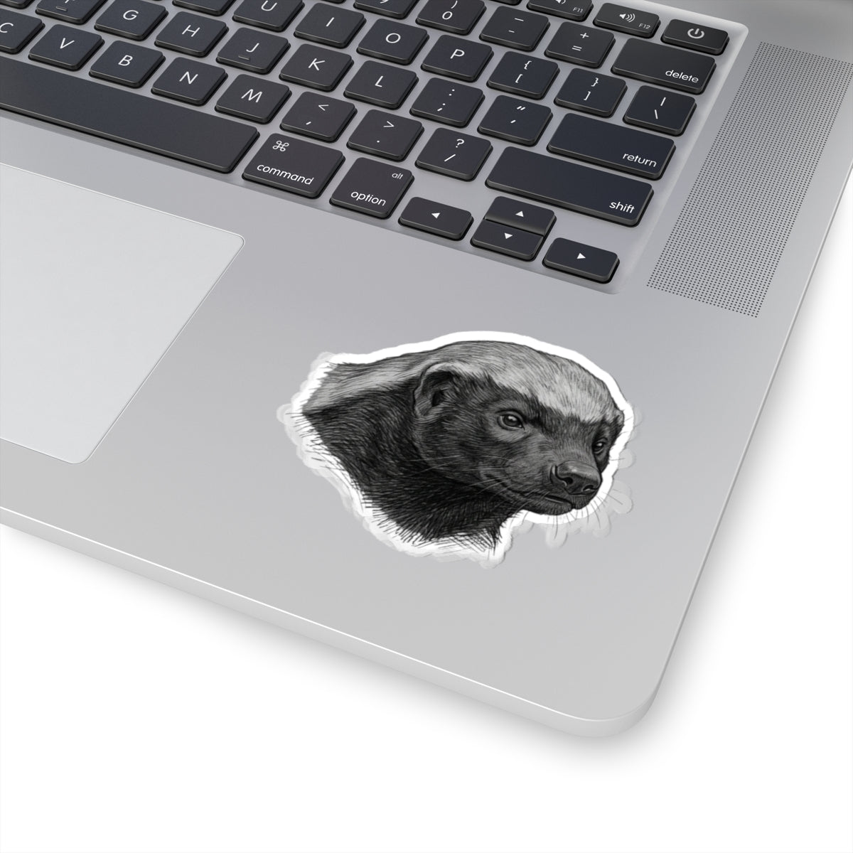"Pencil Sketch Art Honey Badger" Sticker