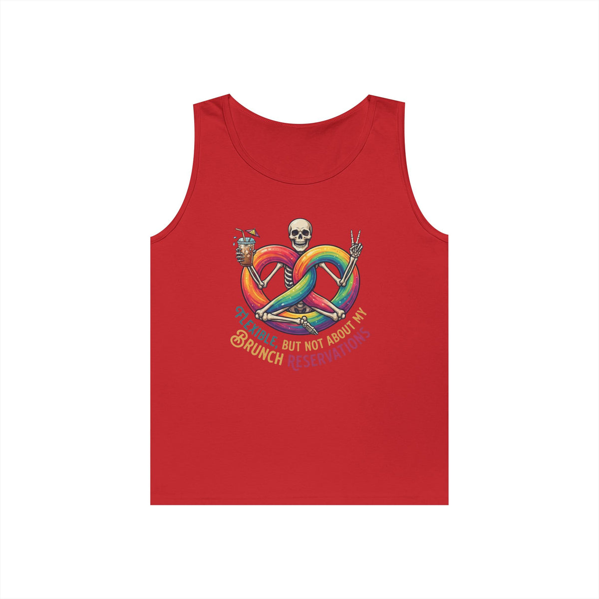 "Flexible But Not About Brunch" Tank Top