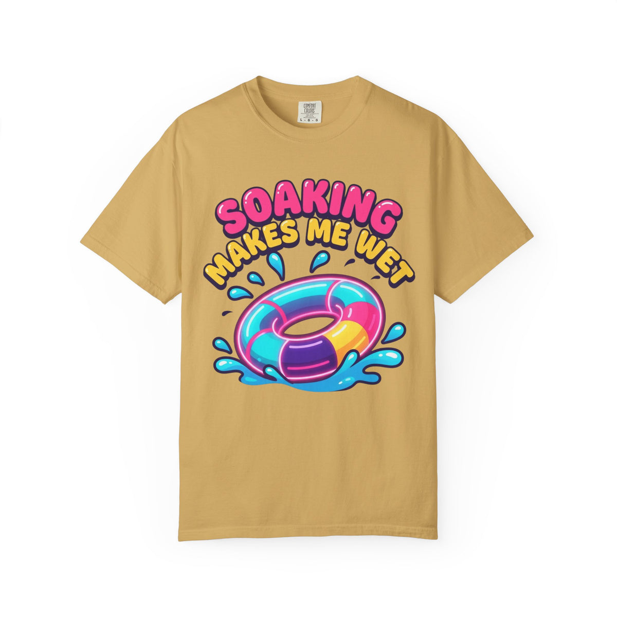 Color: Mustard | Soaking Makes Me Wet Unisex Garment-Dyed Tee