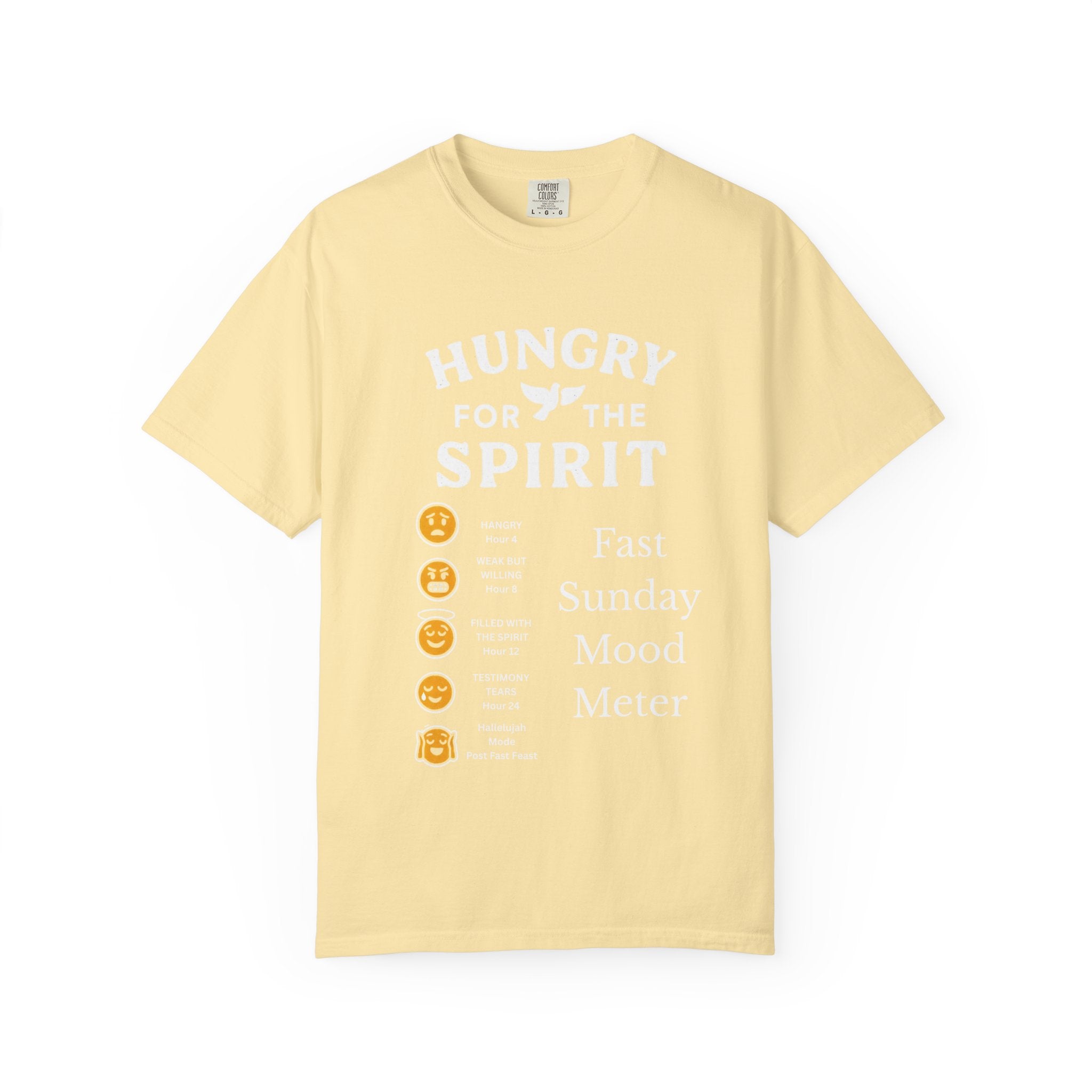 "Fast Sunday Mood Meter" Unisex Garment-Dyed T-shirt