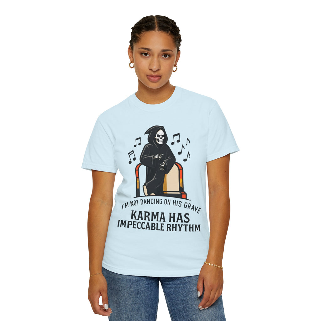 "Dancing On Grave" Unisex Garment-Dyed Tee