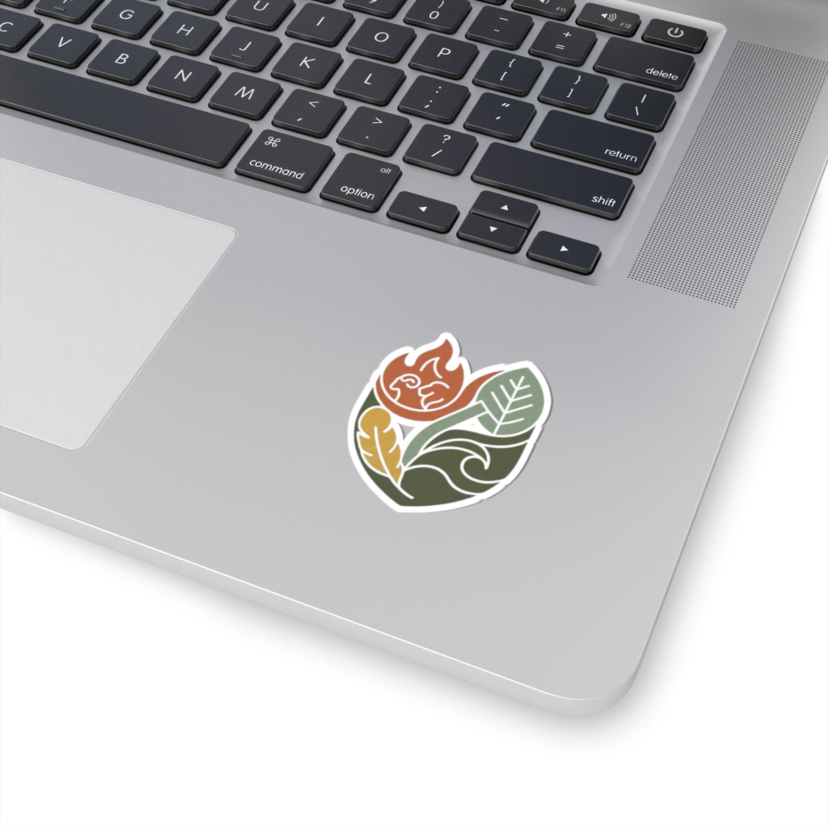 "Four Elements- Fire, Earth, Air, Water" Sticker