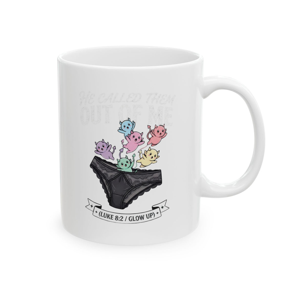 "Good Book Series He Called Them Out Of Me" White Ceramic Mug