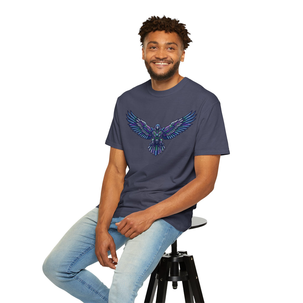 "Cyber Falcon" Unisex Garment-Dyed Tee