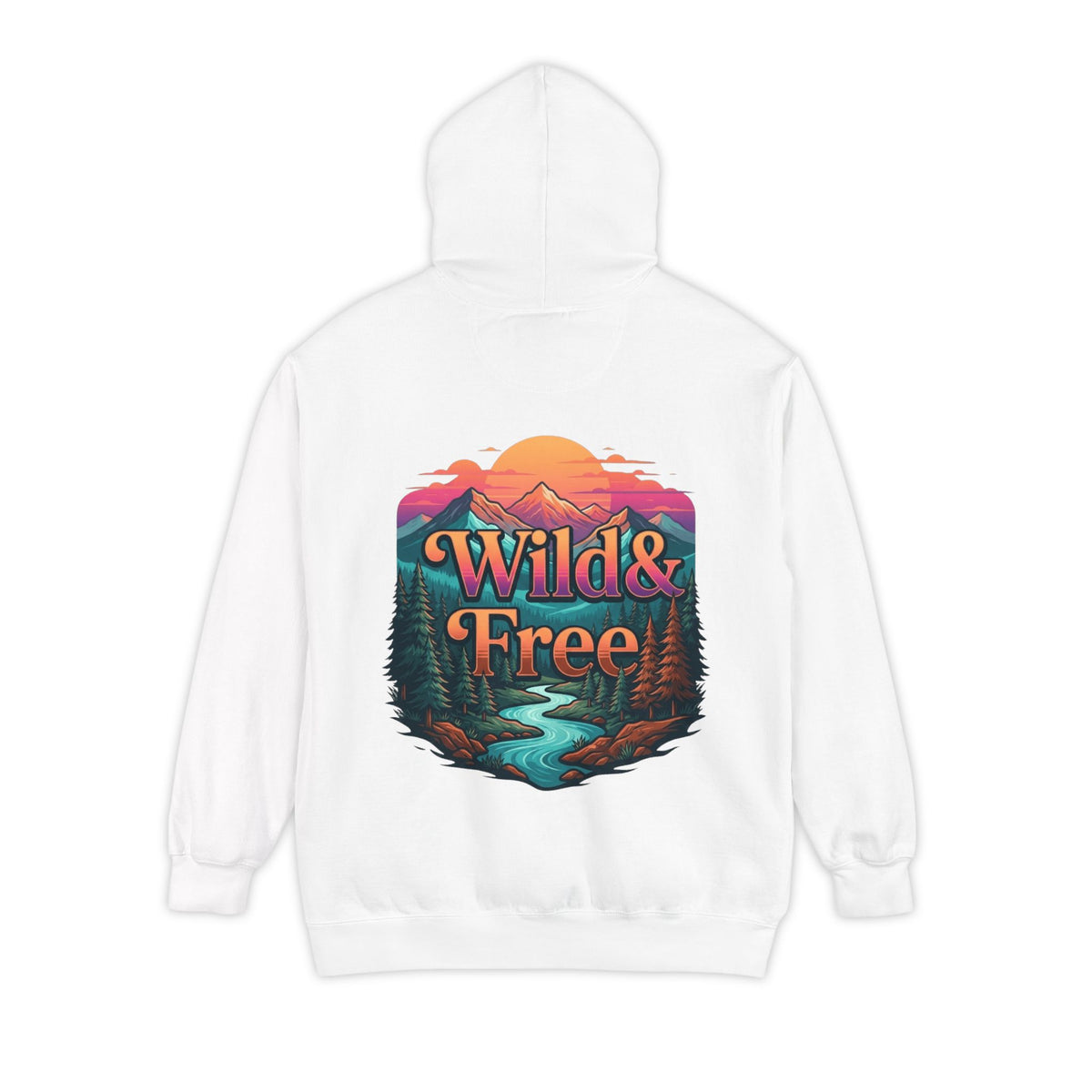 Color: White | Wild & Free Garment-Dyed Hoodie