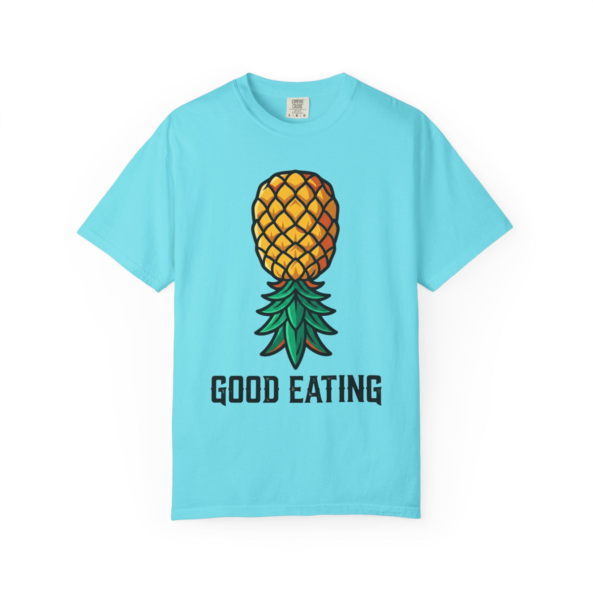 Color: Lagoon Blue | Good Eating Unisex Garment-Dyed Tee