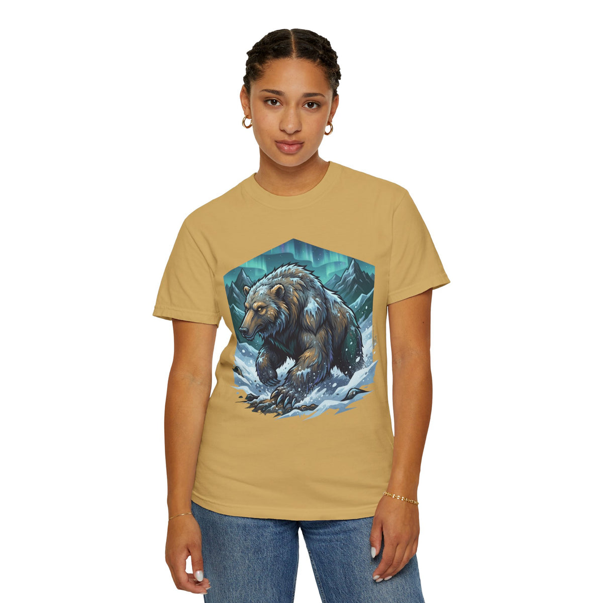 Color: Mustard | Alioat (Siberian Folklore) Unisex Garment-Dyed Tee