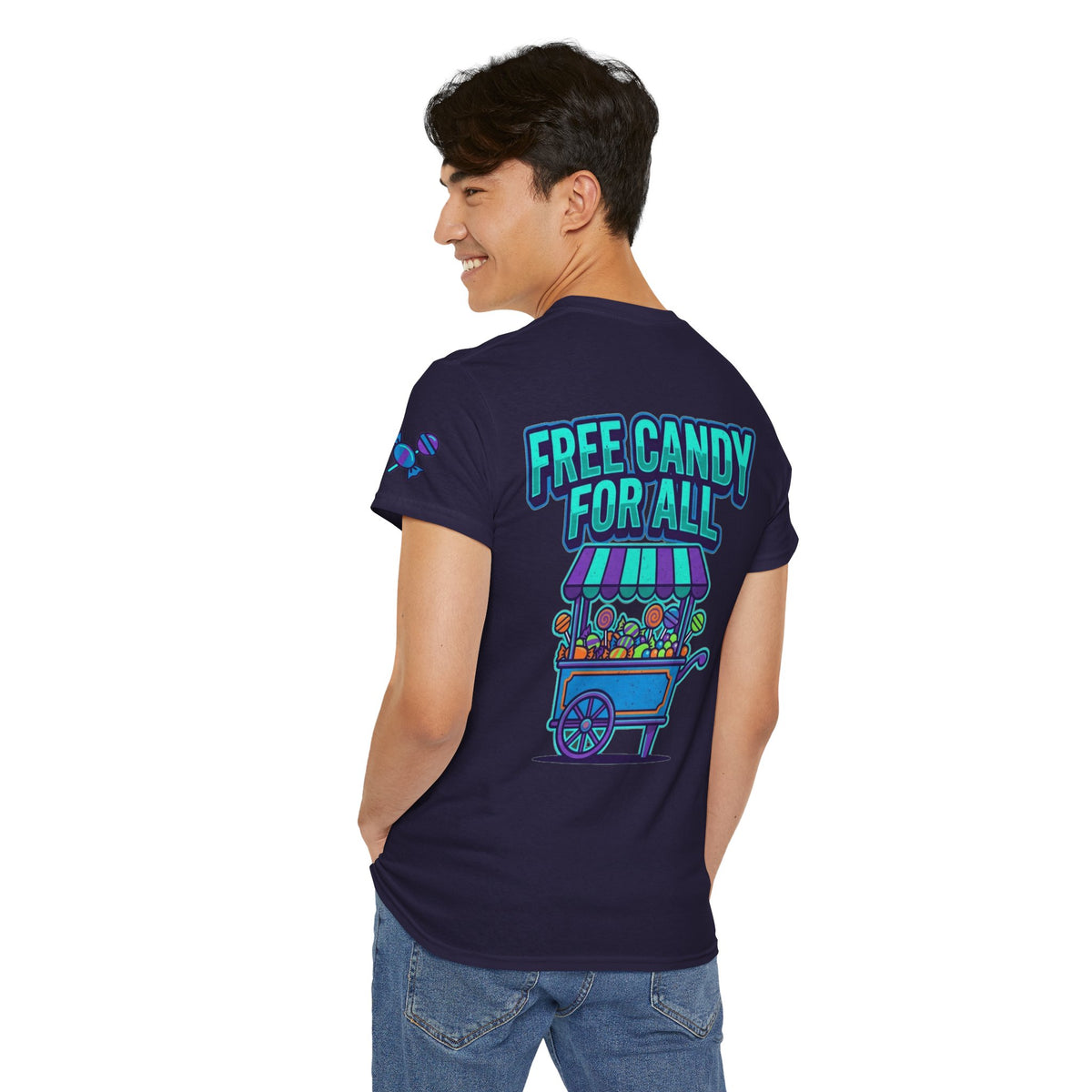 Color: Blackberry | Free Candy For All Premium Graphic Tee