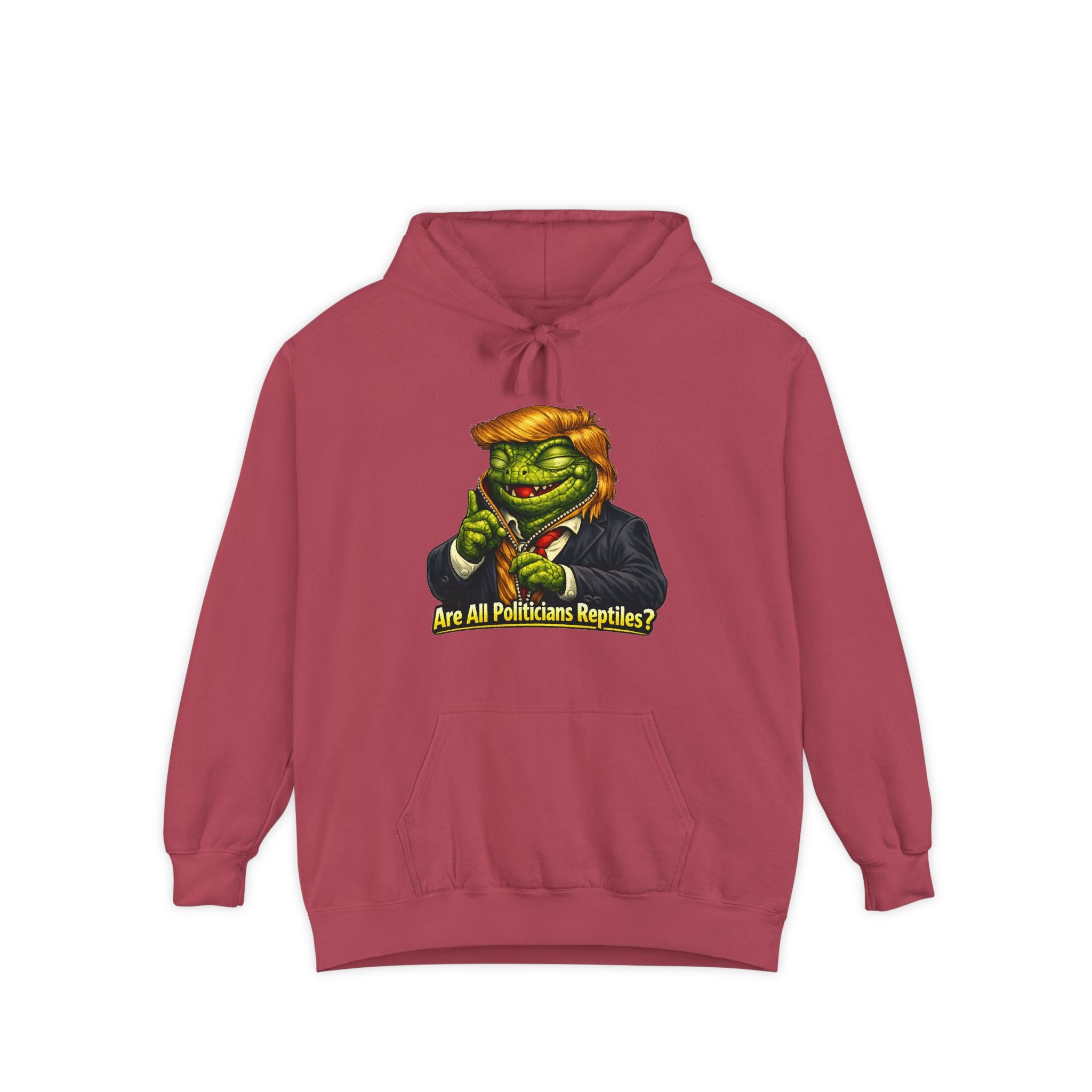 Reptilian Congress Committee | Garment-Dyed Hoodie — AttitudeShirts