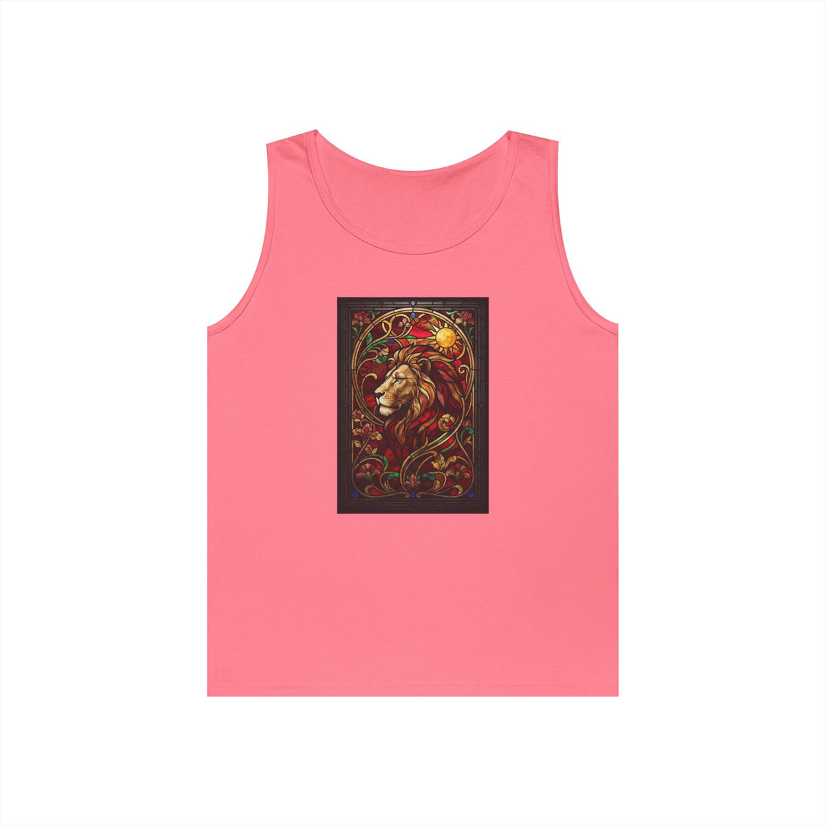 "Stained Glass Sign LEO" Tank Top