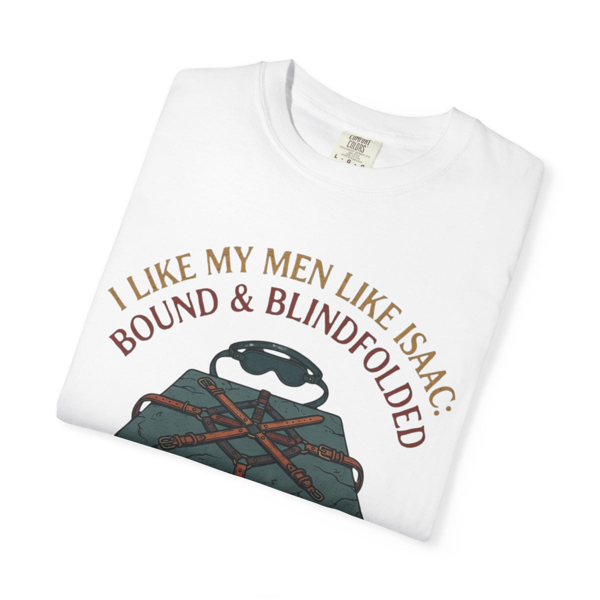 "Good Book Series Bound & Blindfolded" Unisex Garment-Dyed Tee
