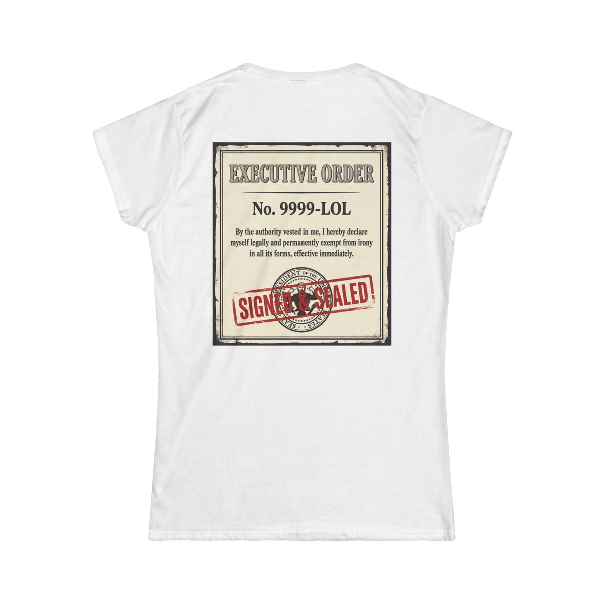 "Irony Free" Women's Tee