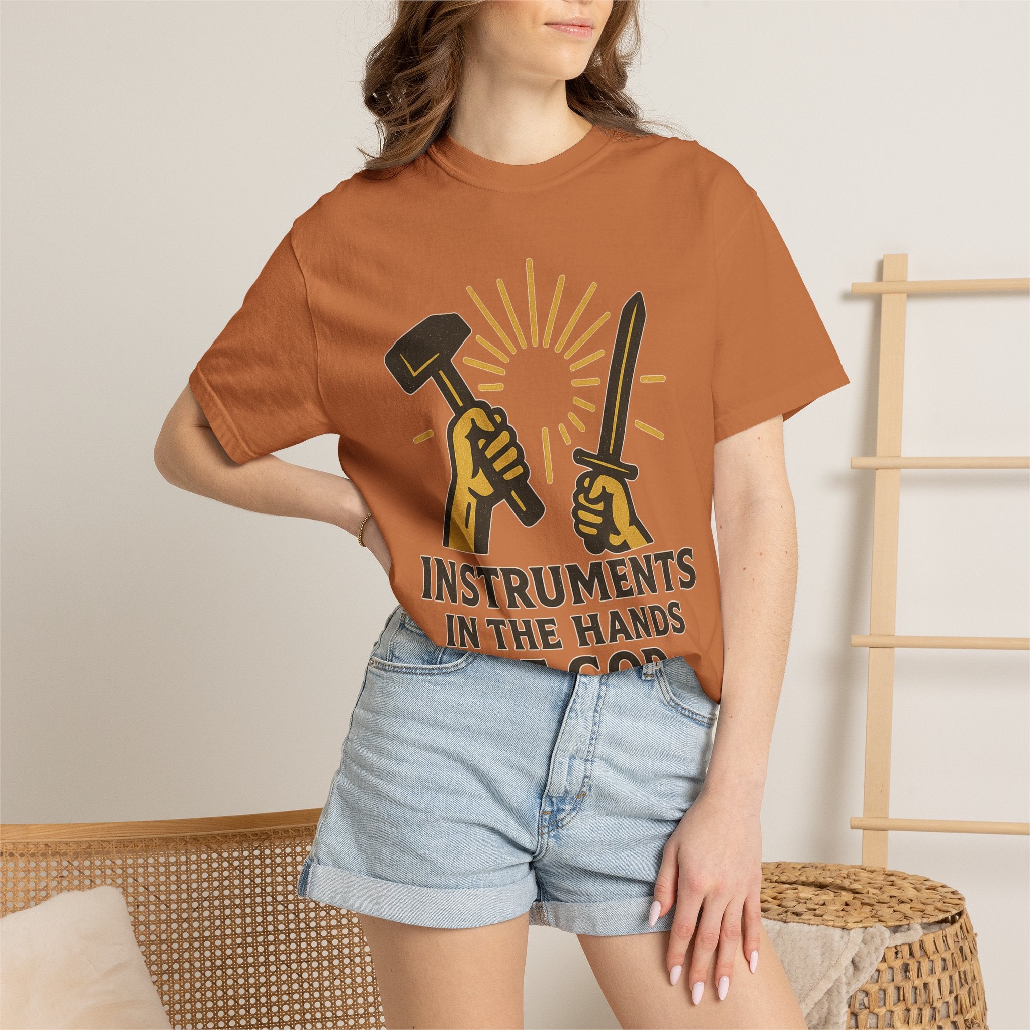 "Instruments in the Hands of God" Unisex Garment-Dyed T-shirt