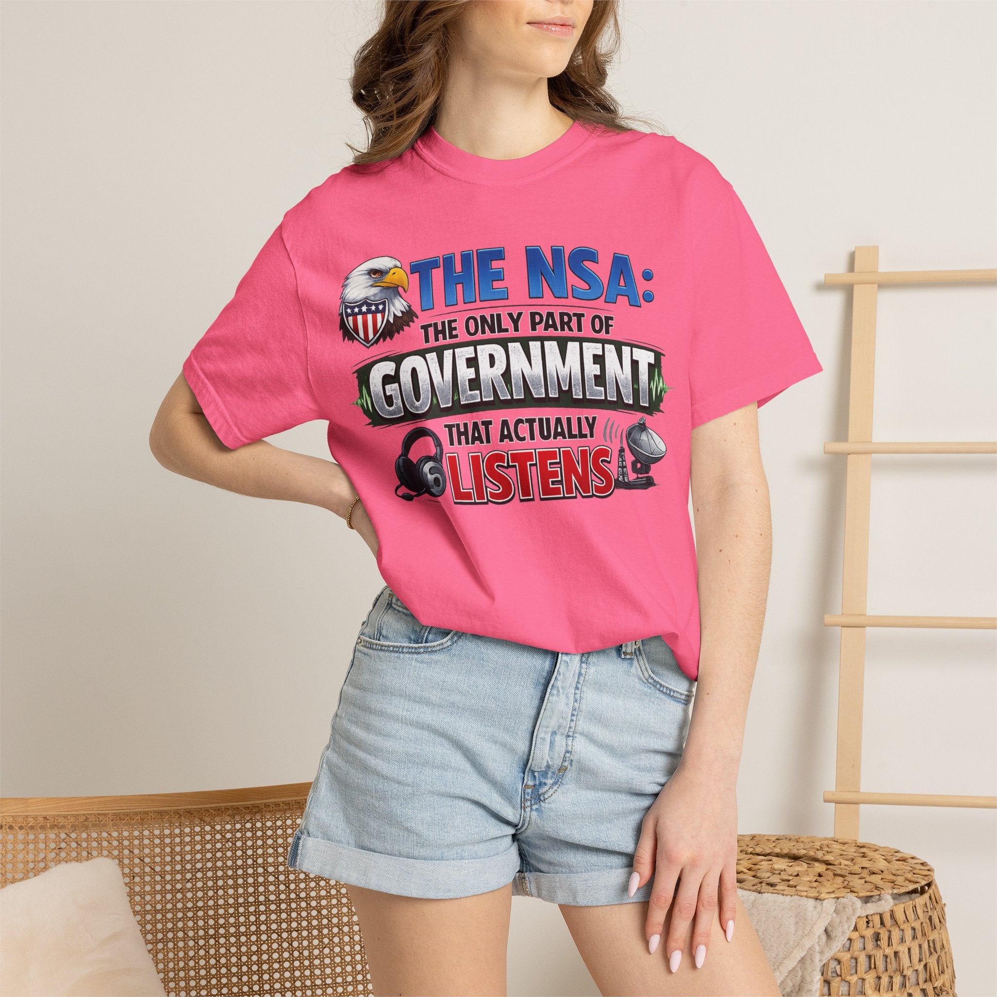 "Finally, Someone Who Cares (Sort Of)" Unisex Garment-Dyed T-shirt