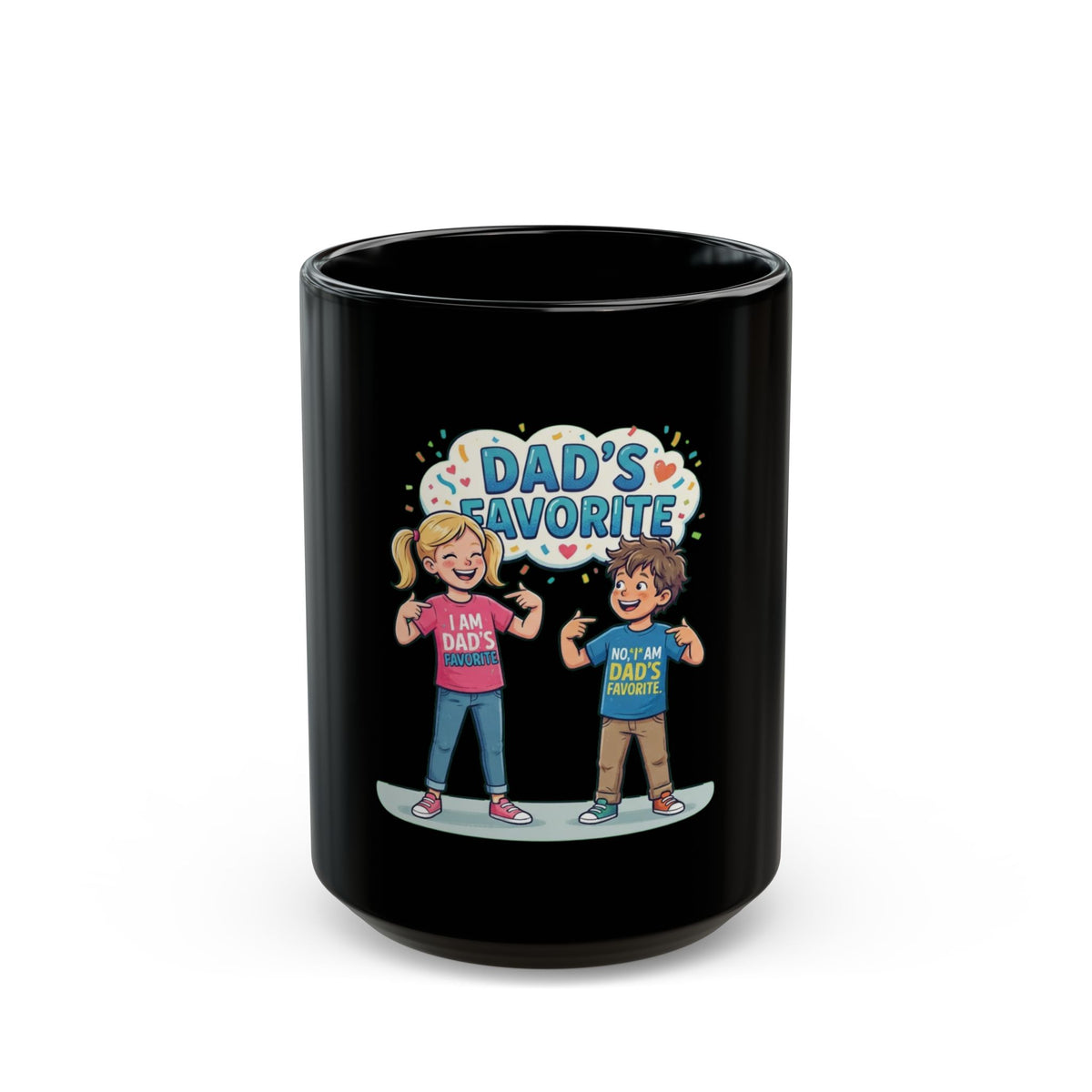 "Dad's Favorite" Black Ceramic Mug