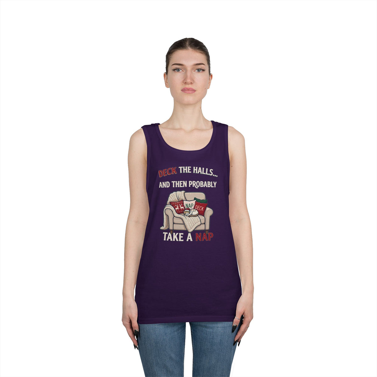 "Deck The Halls And Take A Nap" Tank Top