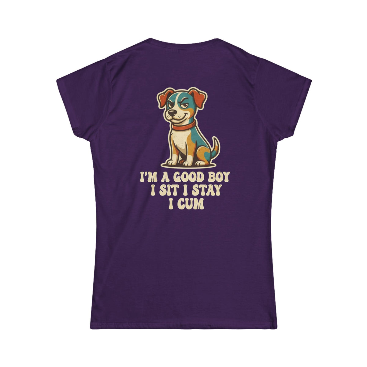 Color: Purple | I'm A Good Boy Women's Tee