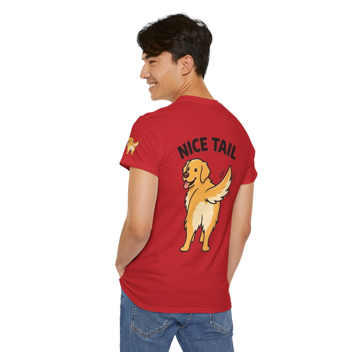 Color: Red | Nice Tail Premium Graphic Tee