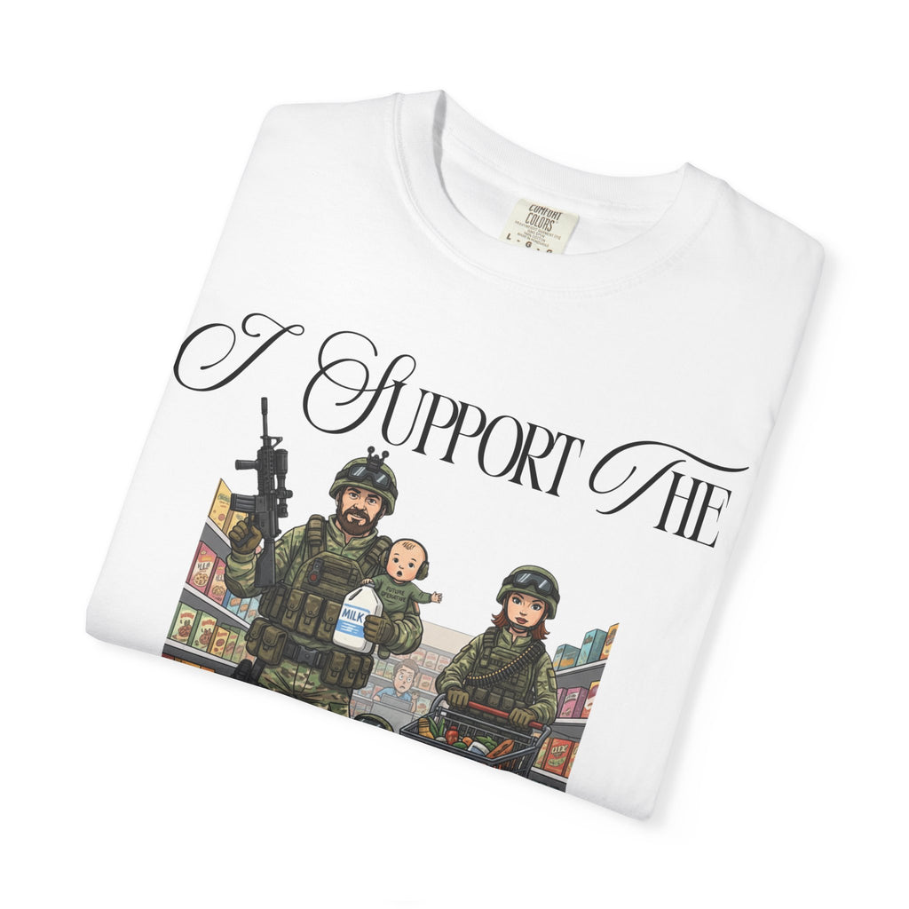 "actical Grocery Run" Unisex Garment-Dyed T-shirt