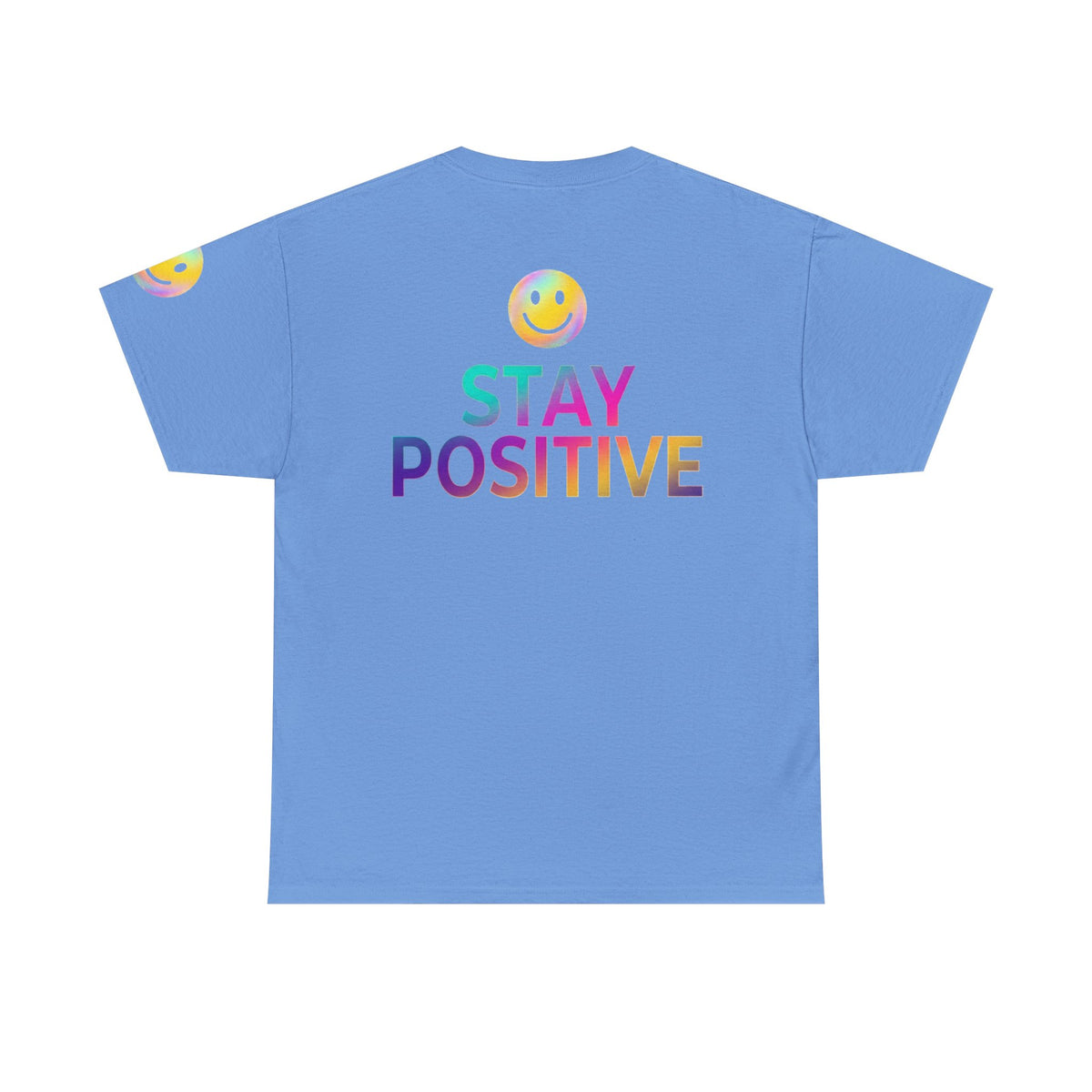 Color: Carolina Blue | Stay Positive Premium Graphic Tee