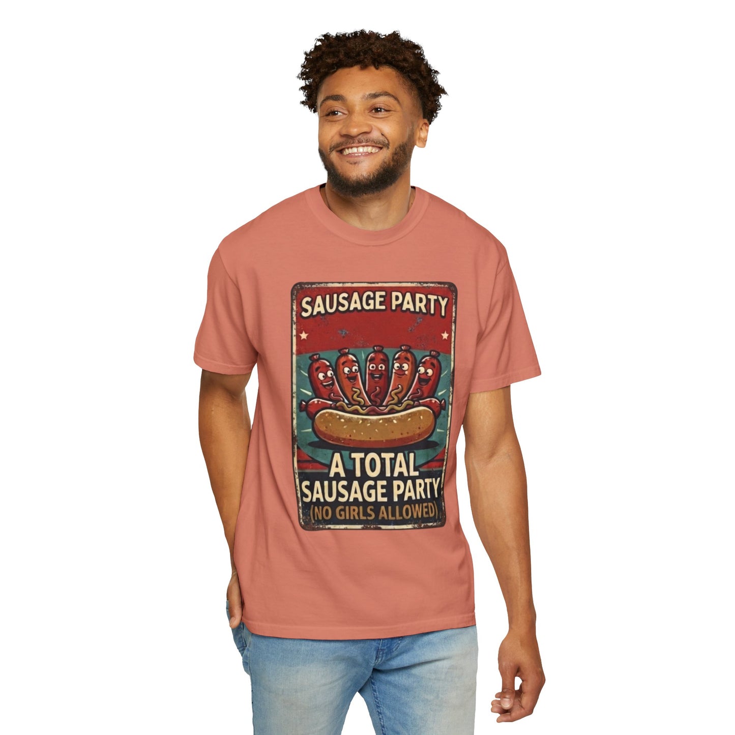"Sausage Party" Unisex Garment-Dyed Tee
