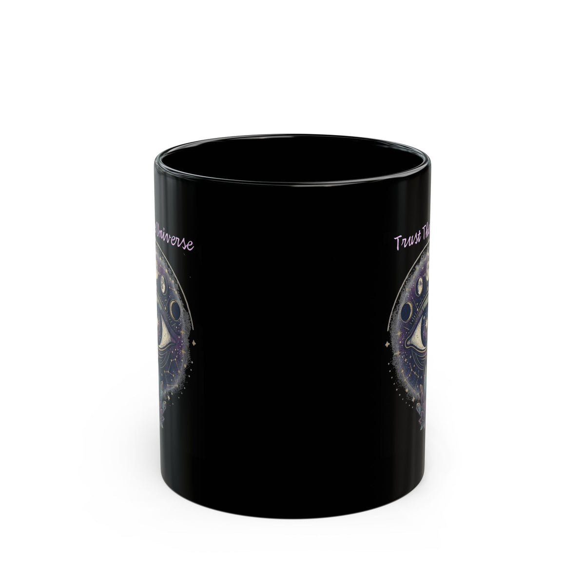 "Trust the Universe" Black Ceramic Mug